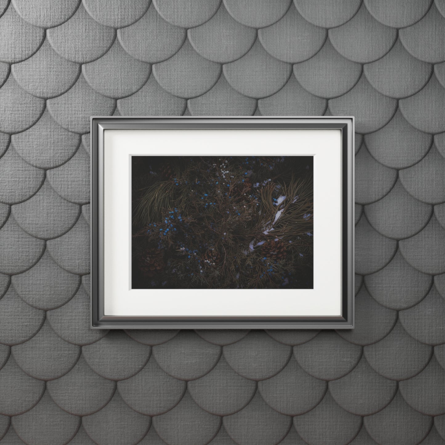 "Winter Berries" Fine Art Prints (Passepartout Paper Frame)