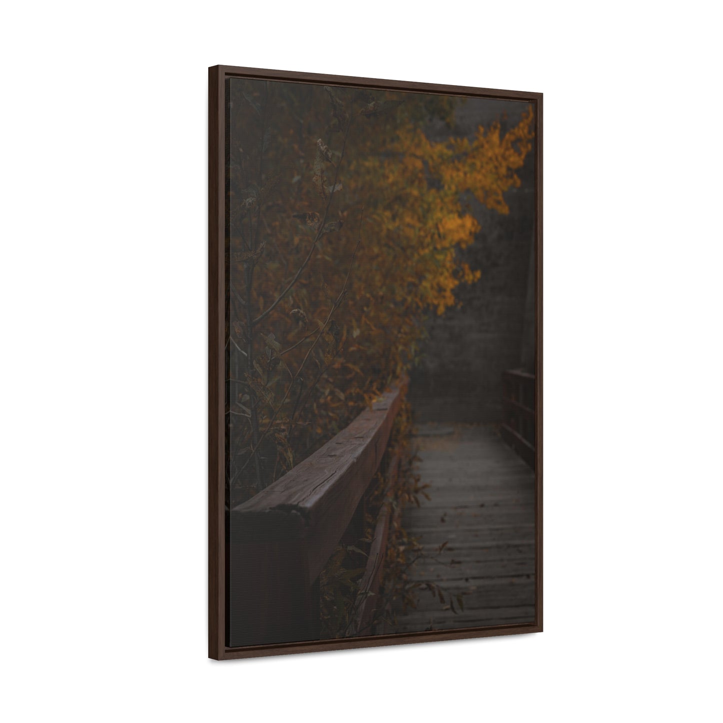 An Autumn Bridge Gallery Canvas Wraps, Vertical Frame