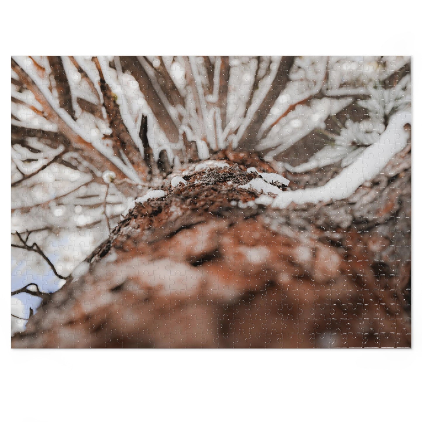 "Snowy Branches" Jigsaw Puzzle (30, 110, 252, 500,1000-Piece)