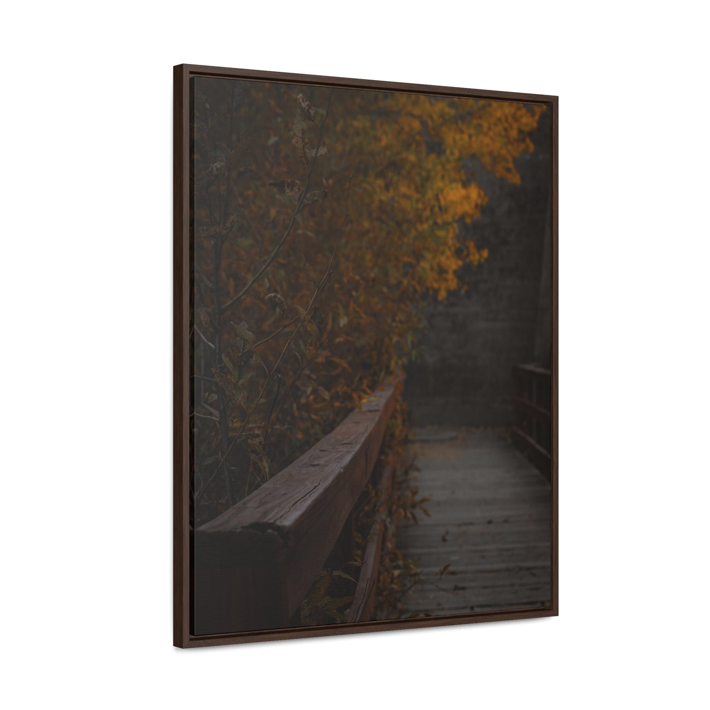 An Autumn Bridge Gallery Canvas Wraps, Vertical Frame