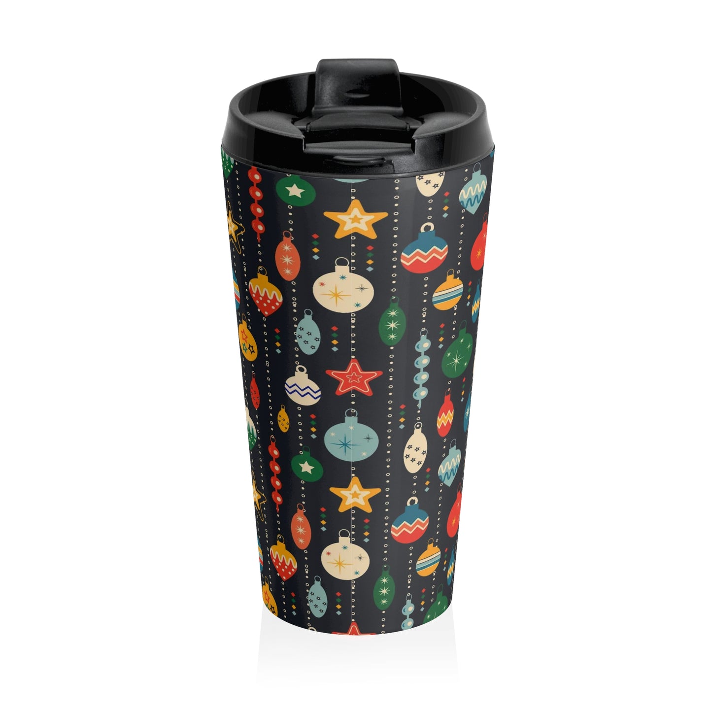 "Retro Ornaments" Stainless Steel Travel Mug