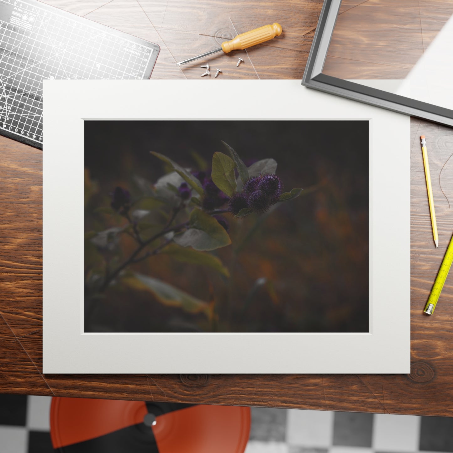 "Autumn's Kiss" Fine Art Prints (Passepartout Paper Frame)