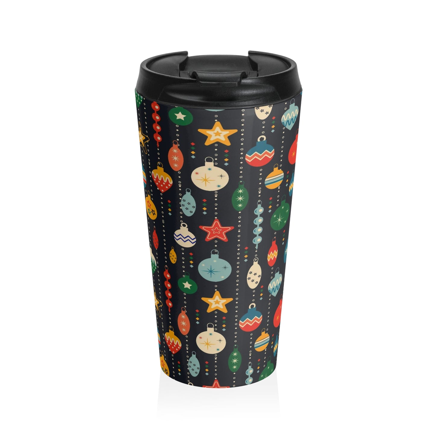 "Retro Ornaments" Stainless Steel Travel Mug