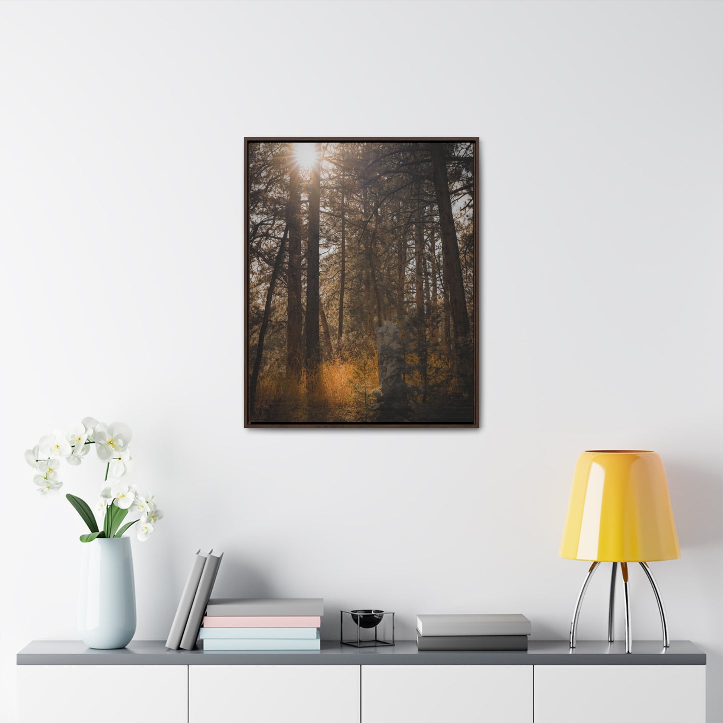 The Sun in the Cemetery Gallery Canvas Wraps, Vertical Frame