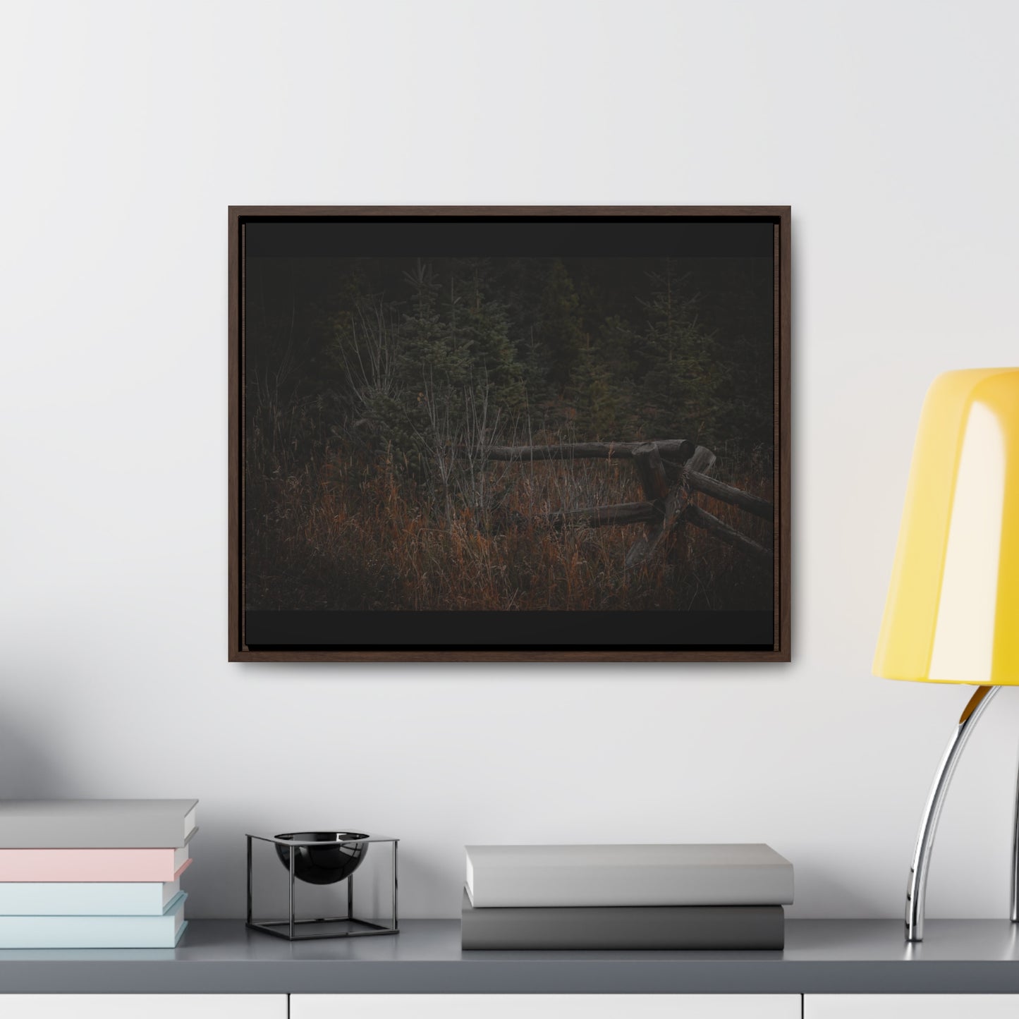 Countryside Forest Framed Gallery Canvas