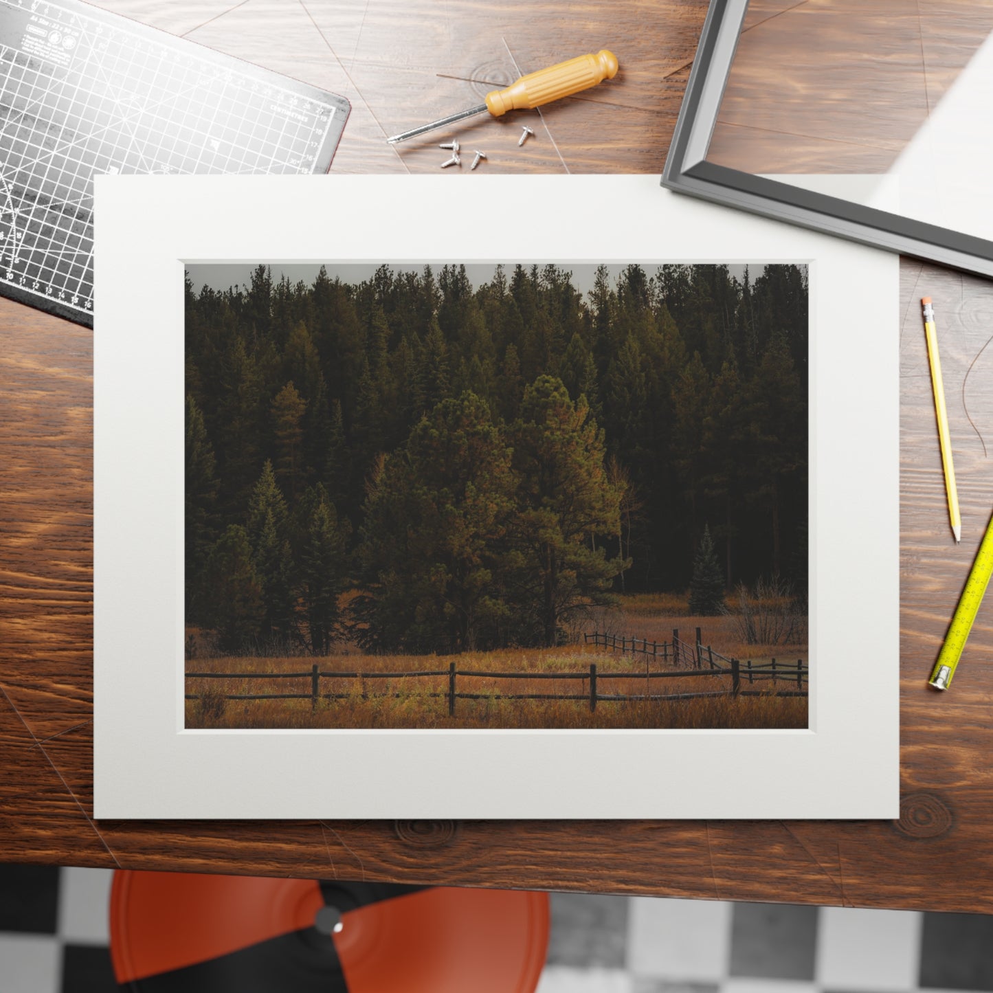 "Forest's Edge" Fine Art Prints (Passepartout Paper Frame)