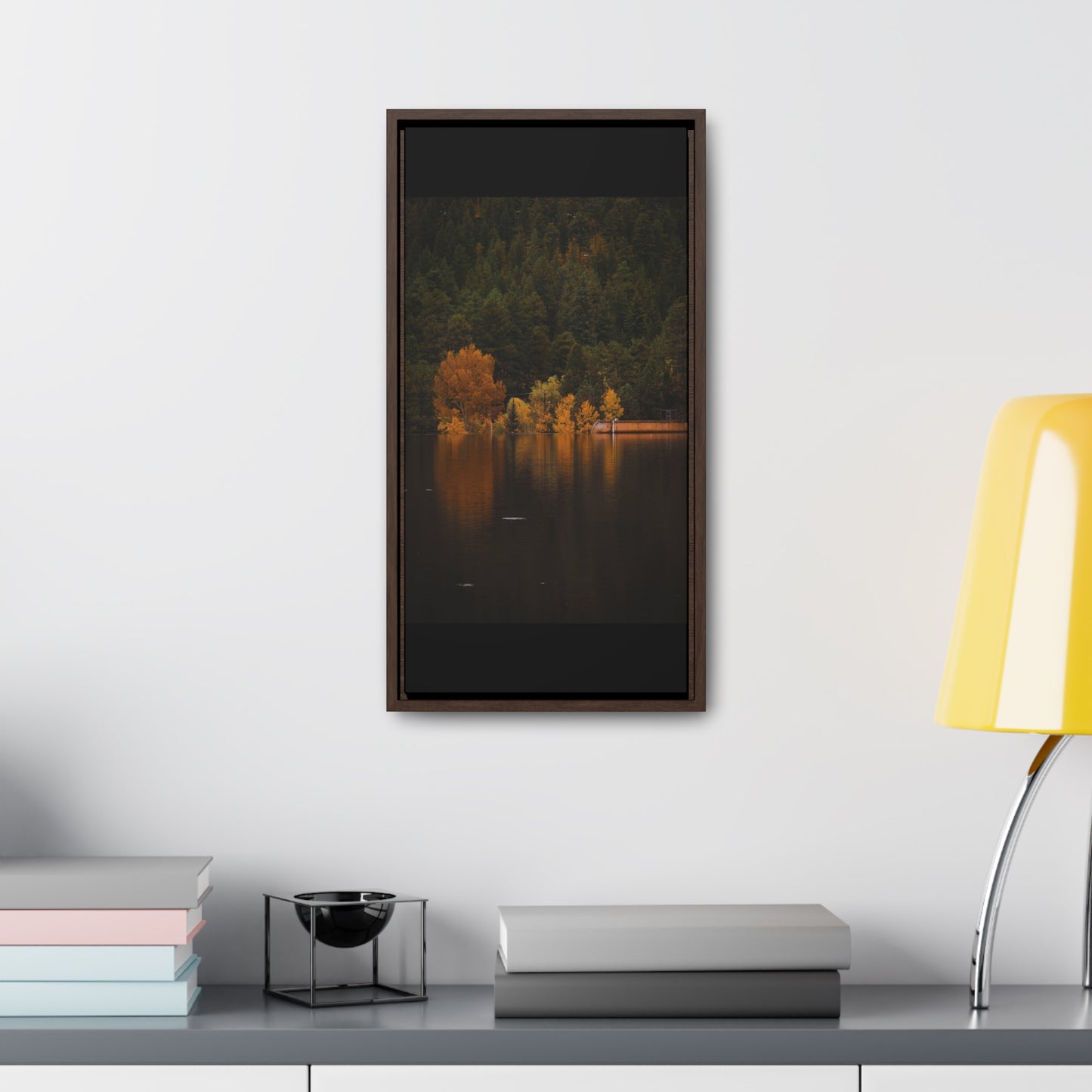 Autumn Reflections Gallery Canvas Wraps, Vertical Frame