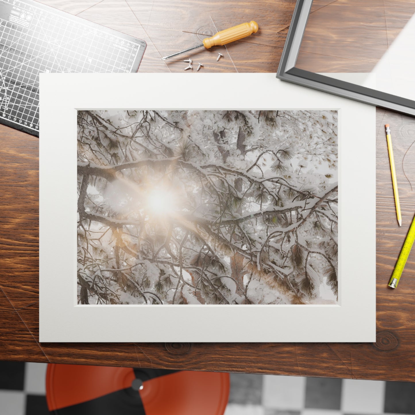 "Winter Light" Fine Art Prints (Passepartout Paper Frame)