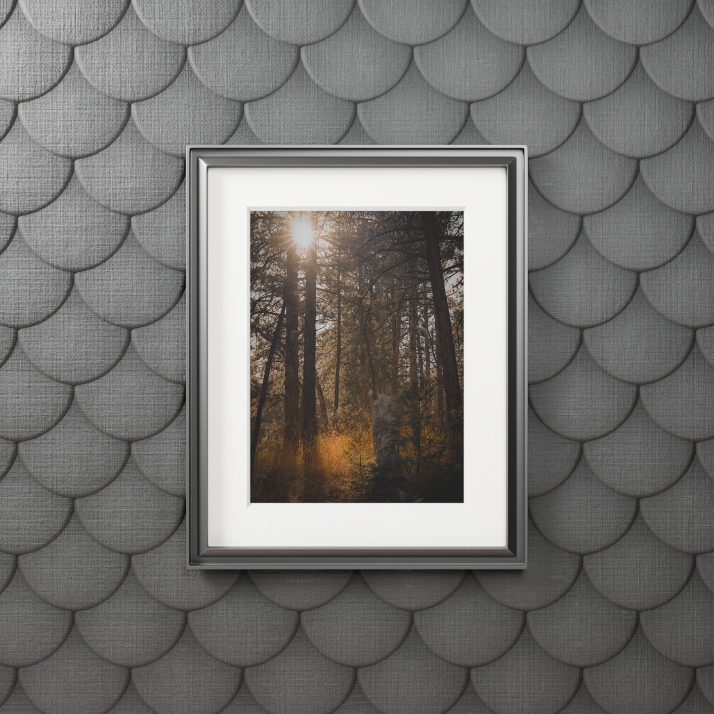 "The Sun in the Cemetery" Fine Art Prints (Passepartout Paper Frame)