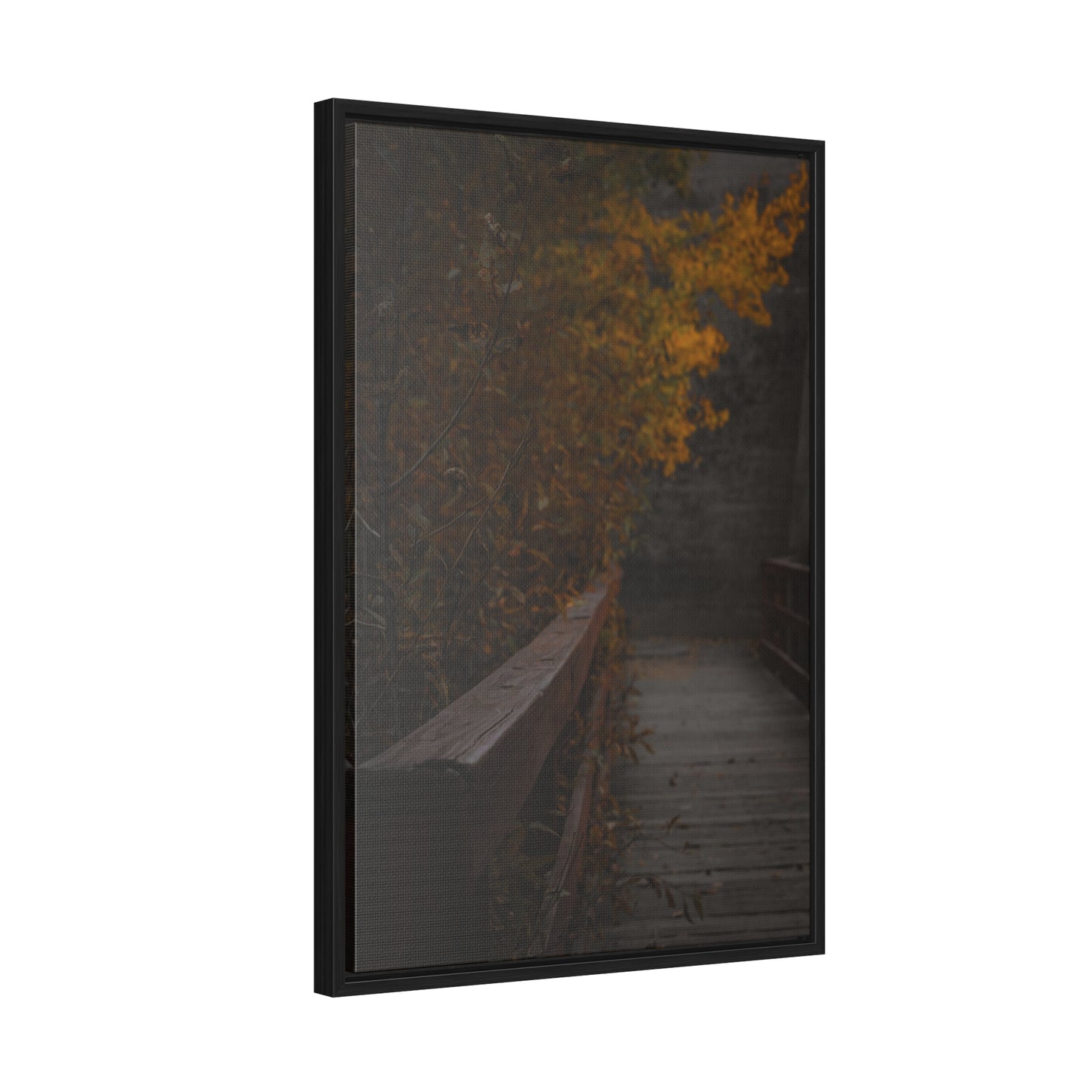 An Autumn Bridge Gallery Canvas Wraps, Vertical Frame