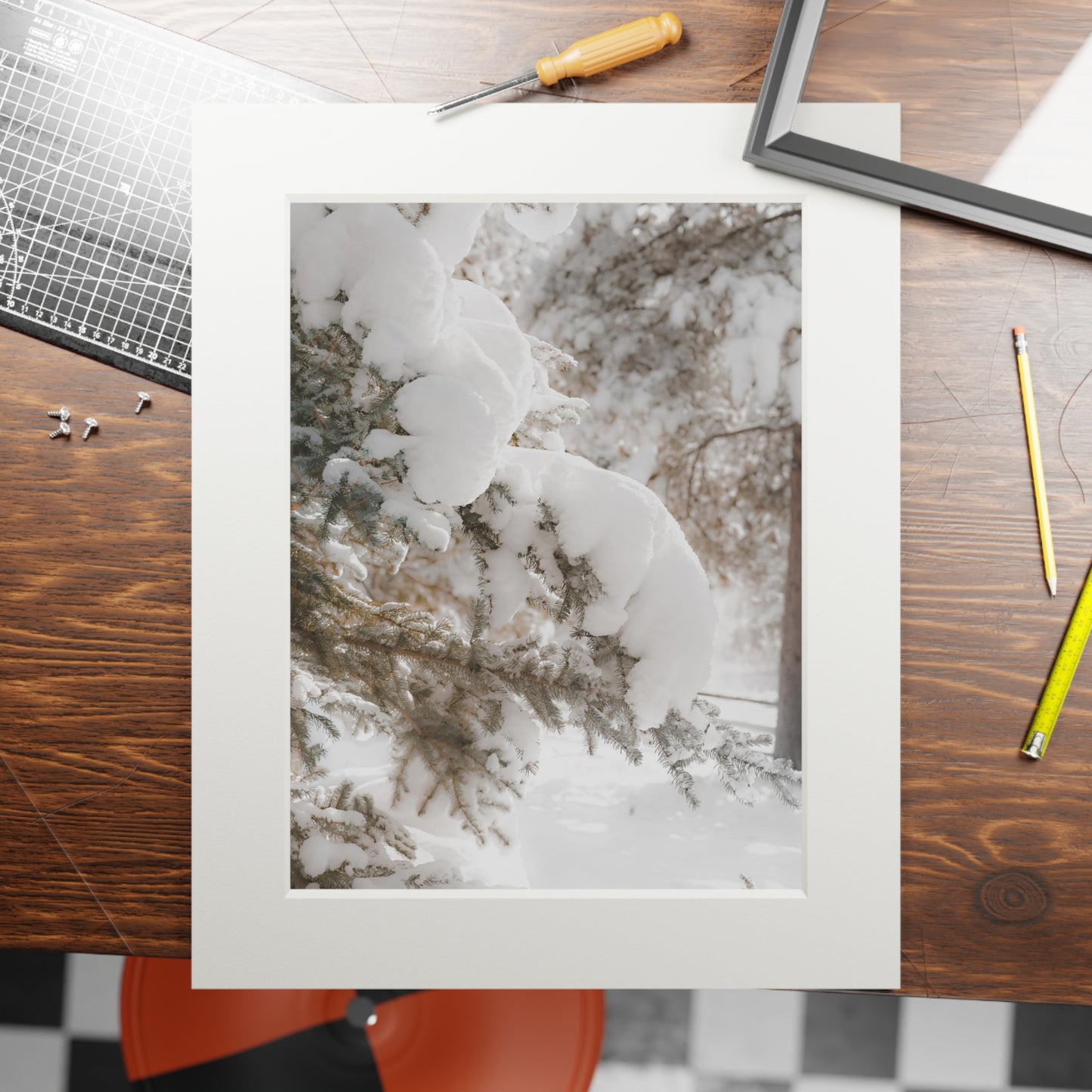 "Winter Glow" Fine Art Prints (Passepartout Paper Frame)