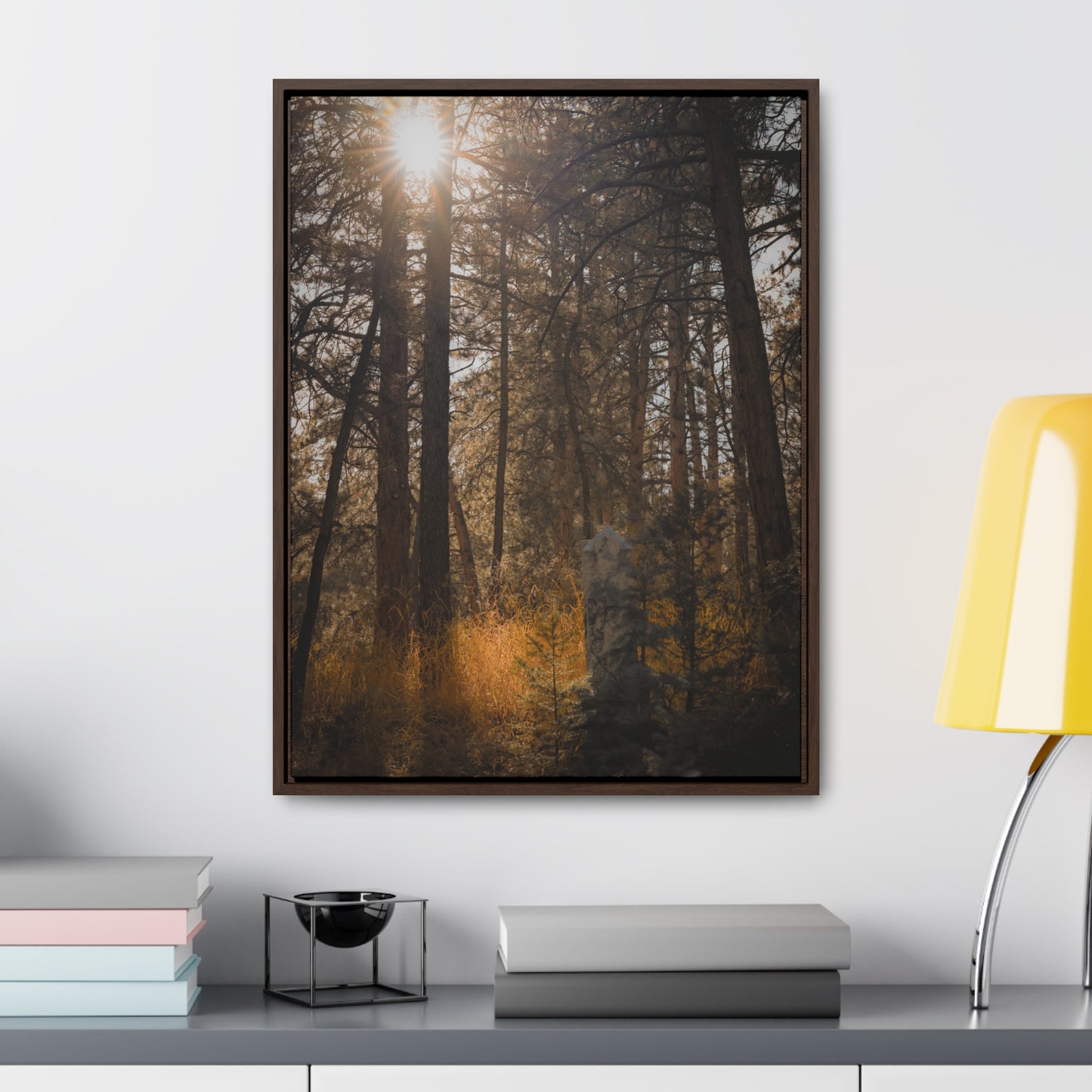 The Sun in the Cemetery Gallery Canvas Wraps, Vertical Frame