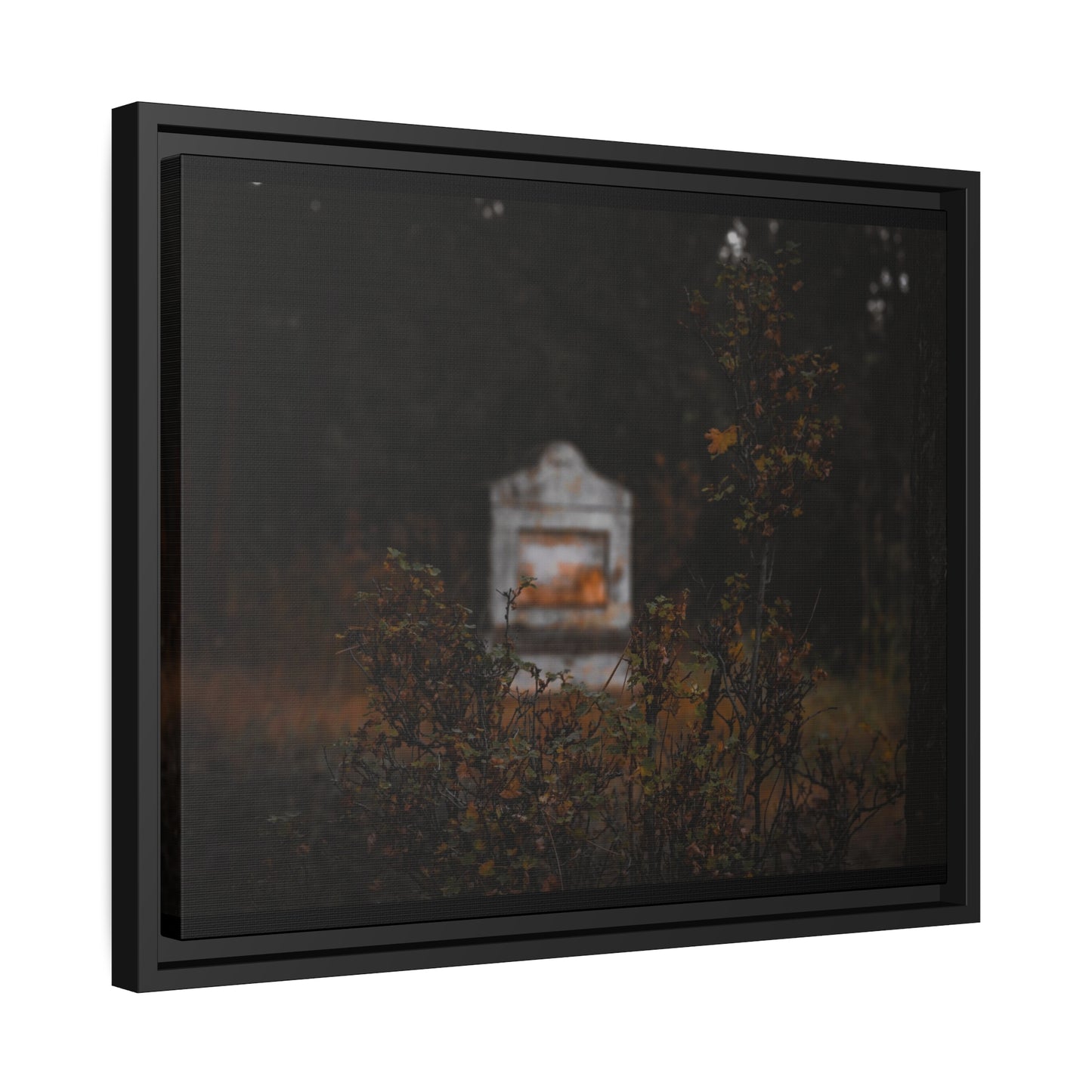 "The Stone Waits" Framed Canvas