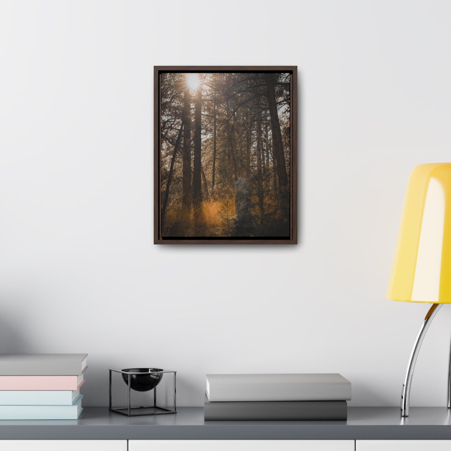 The Sun in the Cemetery Gallery Canvas Wraps, Vertical Frame