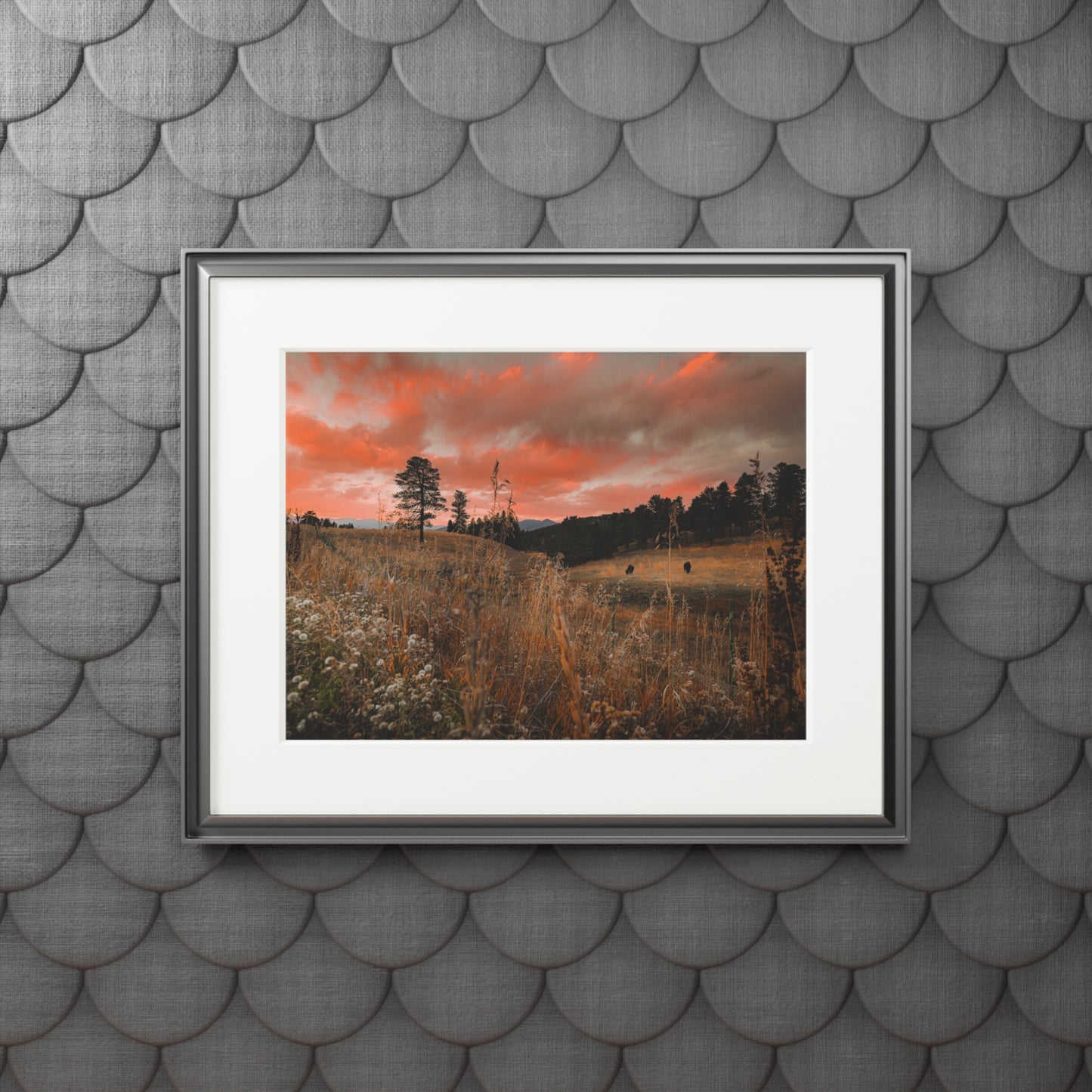 "Sunset" Fine Art Prints (Passepartout Paper Frame)