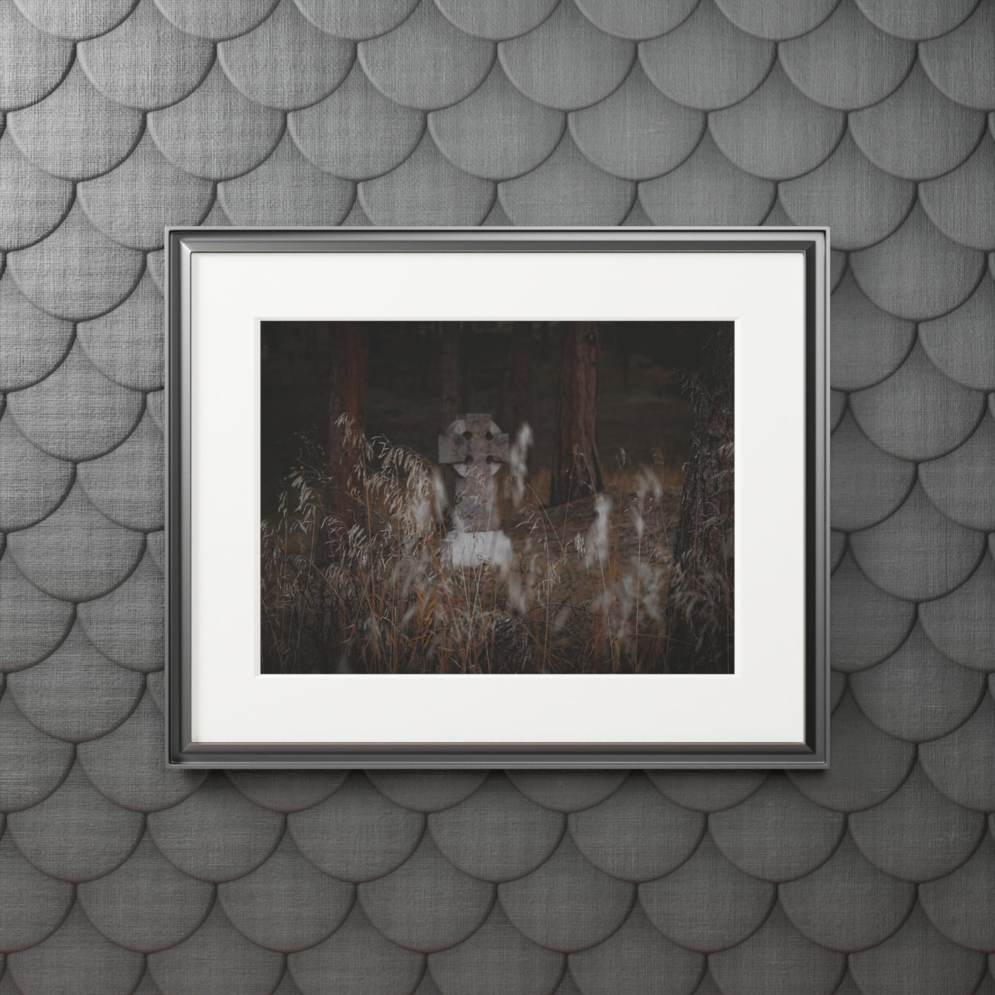 "The Headstone" Fine Art Prints (Passepartout Paper Frame)