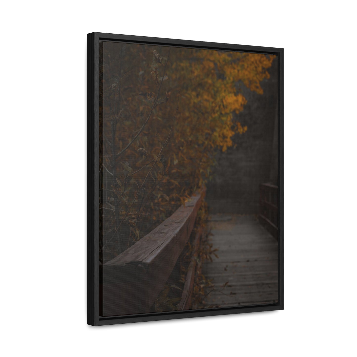 An Autumn Bridge Gallery Canvas Wraps, Vertical Frame