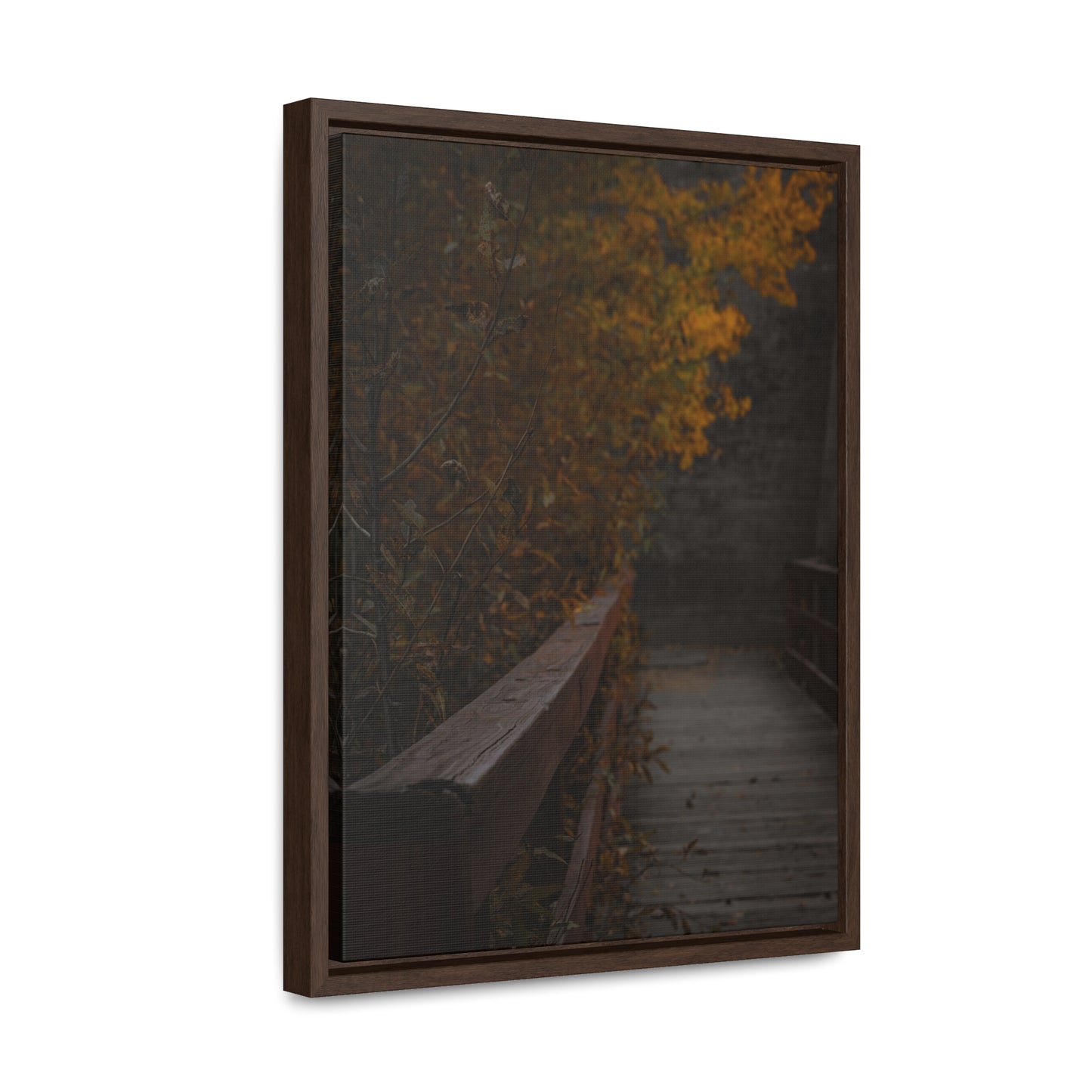 An Autumn Bridge Gallery Canvas Wraps, Vertical Frame