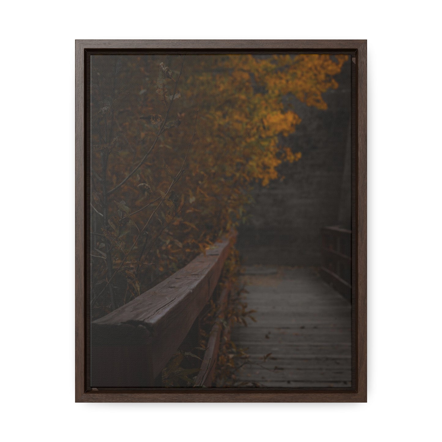 An Autumn Bridge Gallery Canvas Wraps, Vertical Frame