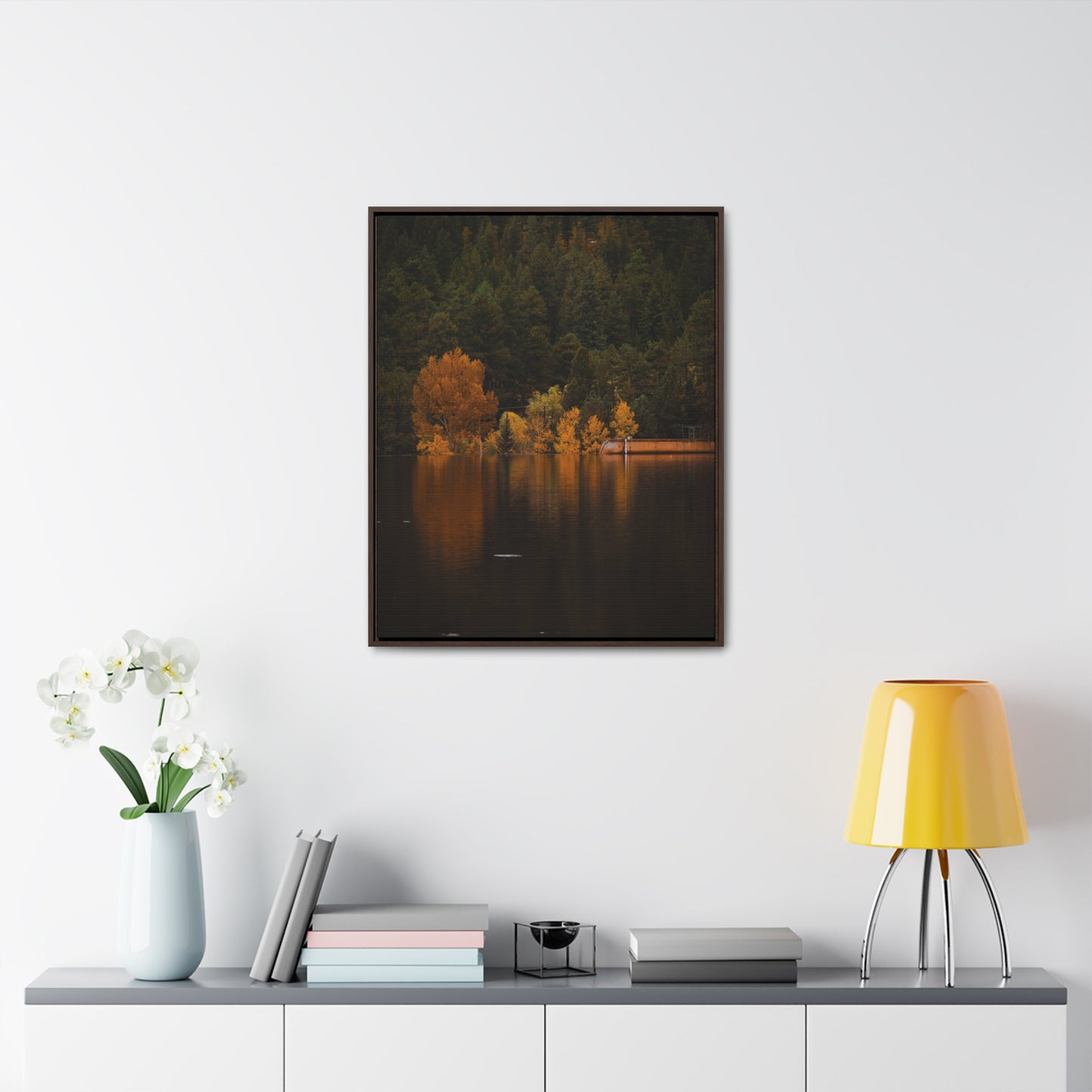 Autumn Reflections Gallery Canvas Wraps, Vertical Frame