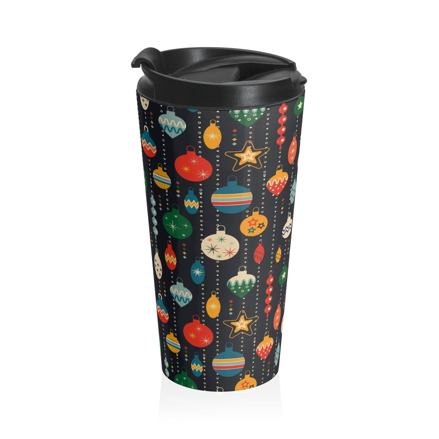 "Retro Ornaments" Stainless Steel Travel Mug