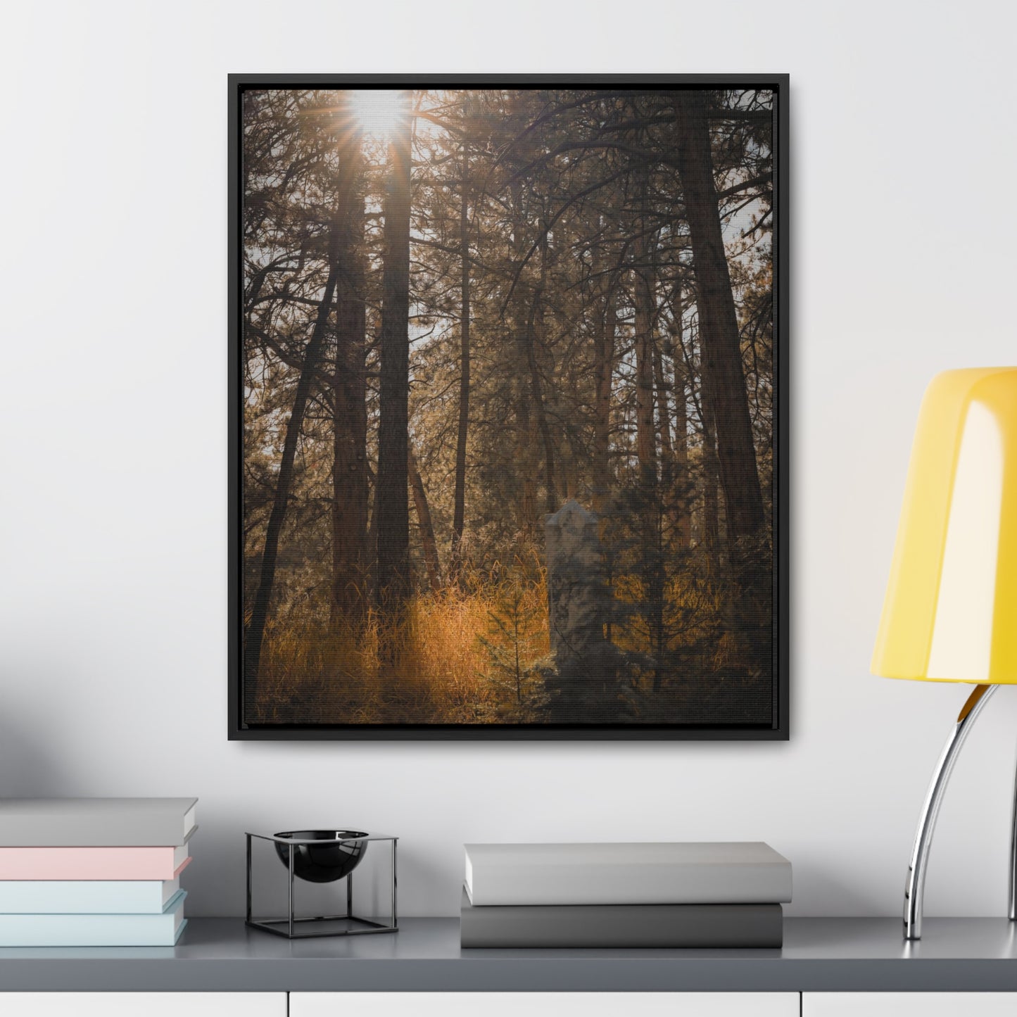 The Sun in the Cemetery Gallery Canvas Wraps, Vertical Frame