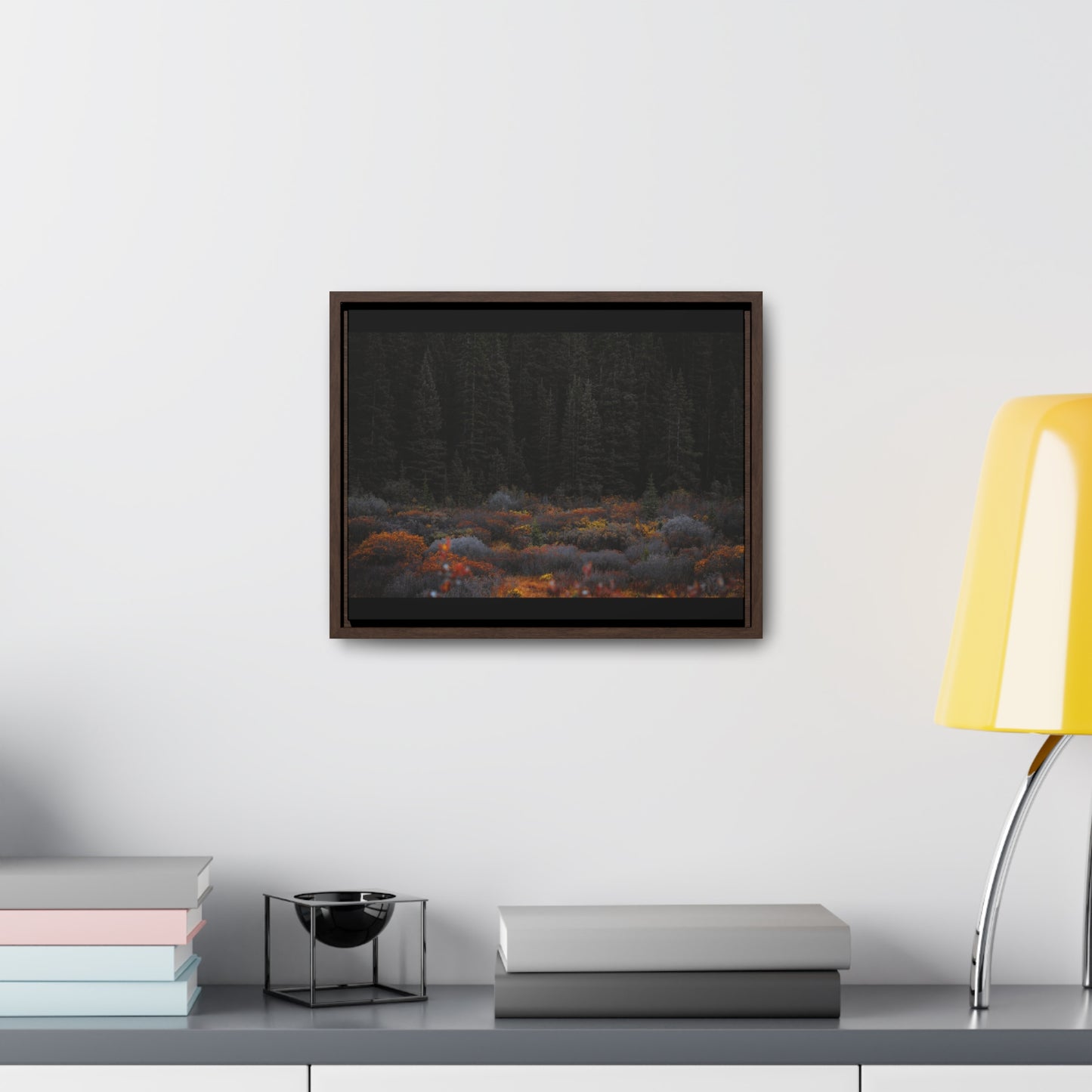 Moody Forest Framed Gallery Canvas