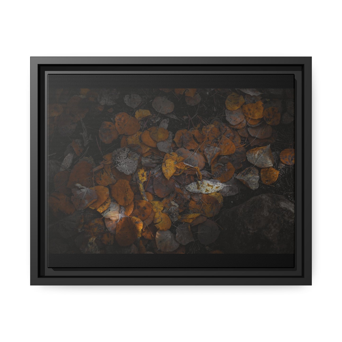 Earthy Forest Floor Wrapped Framed Canvas