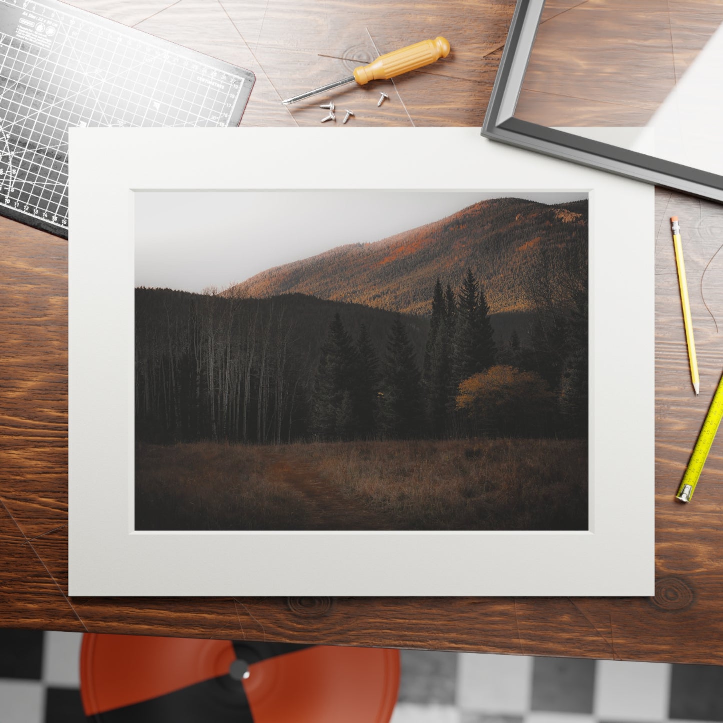 "Evening Glow" Fine Art Prints (Passepartout Paper Frame)