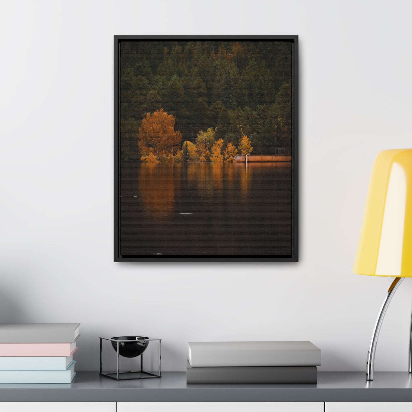 Autumn Reflections Gallery Canvas Wraps, Vertical Frame