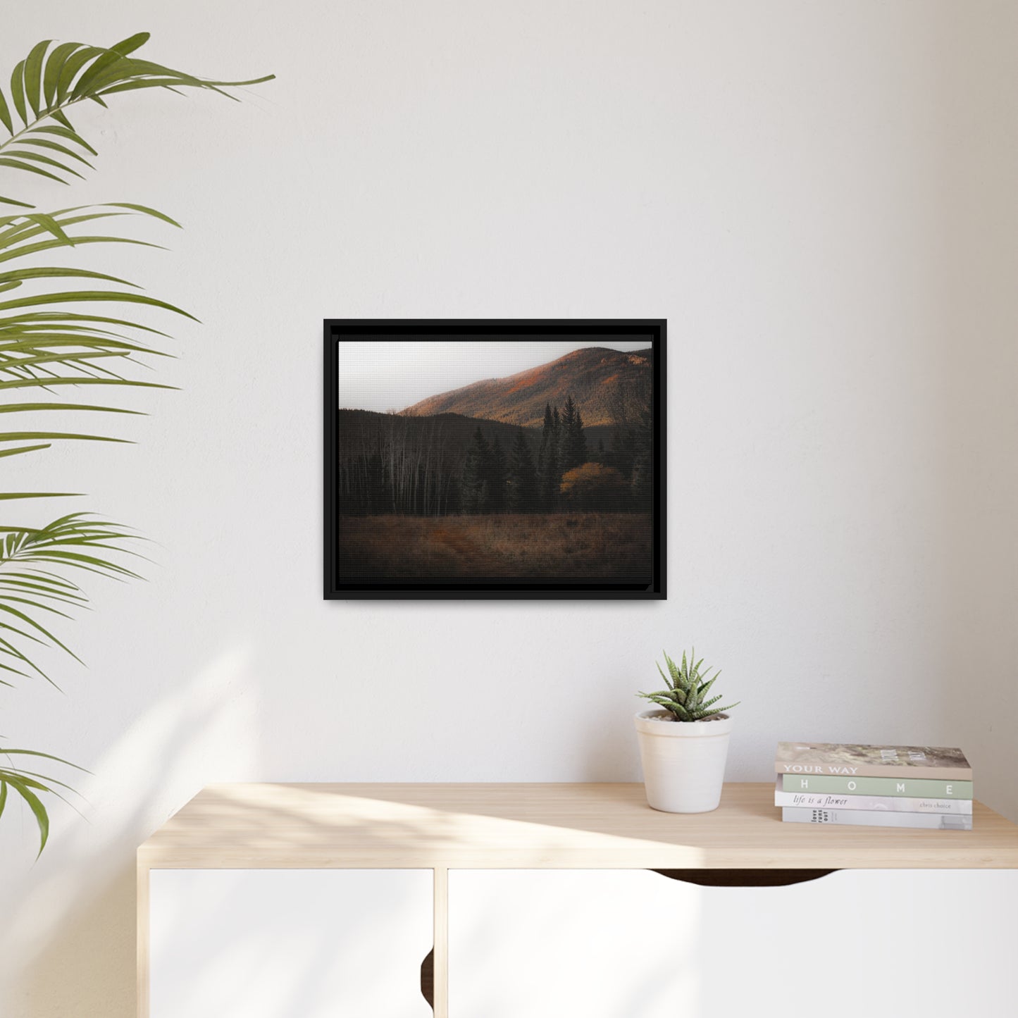 Evening Glow Framed Canvas