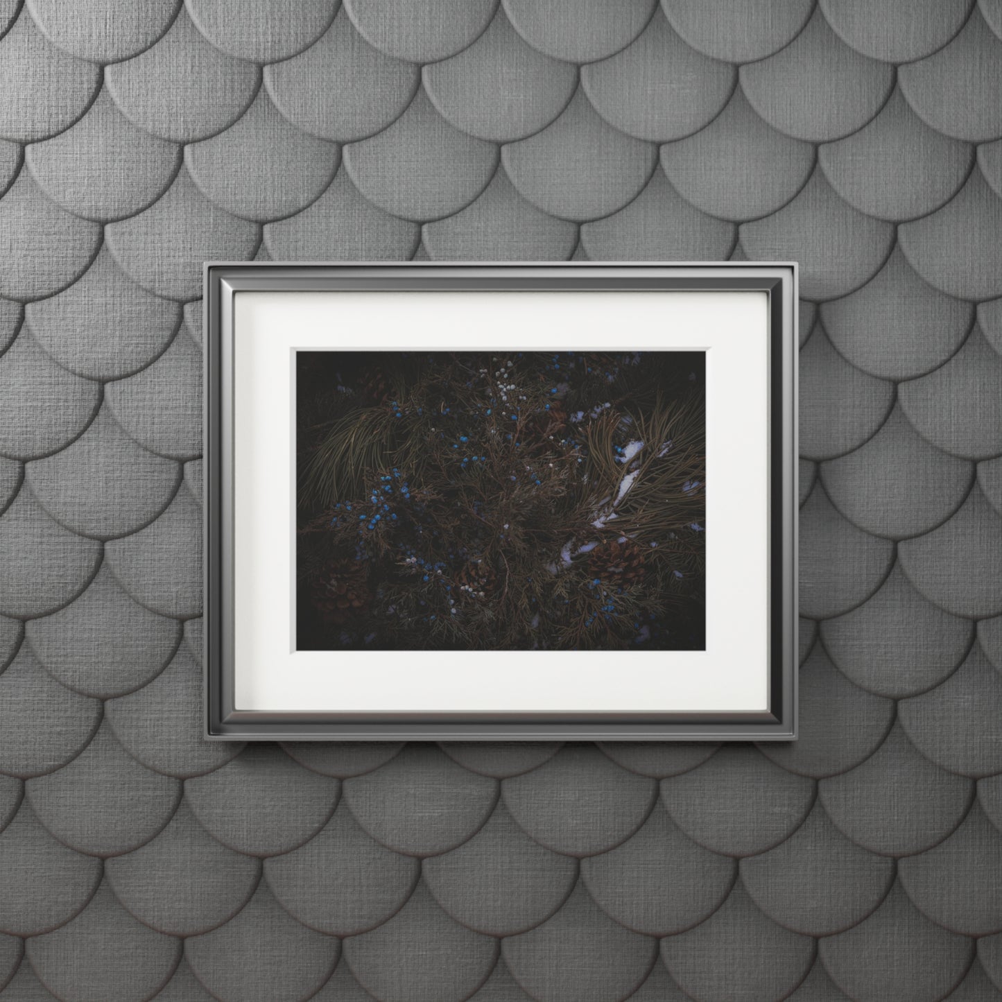 "Winter Berries" Fine Art Prints (Passepartout Paper Frame)