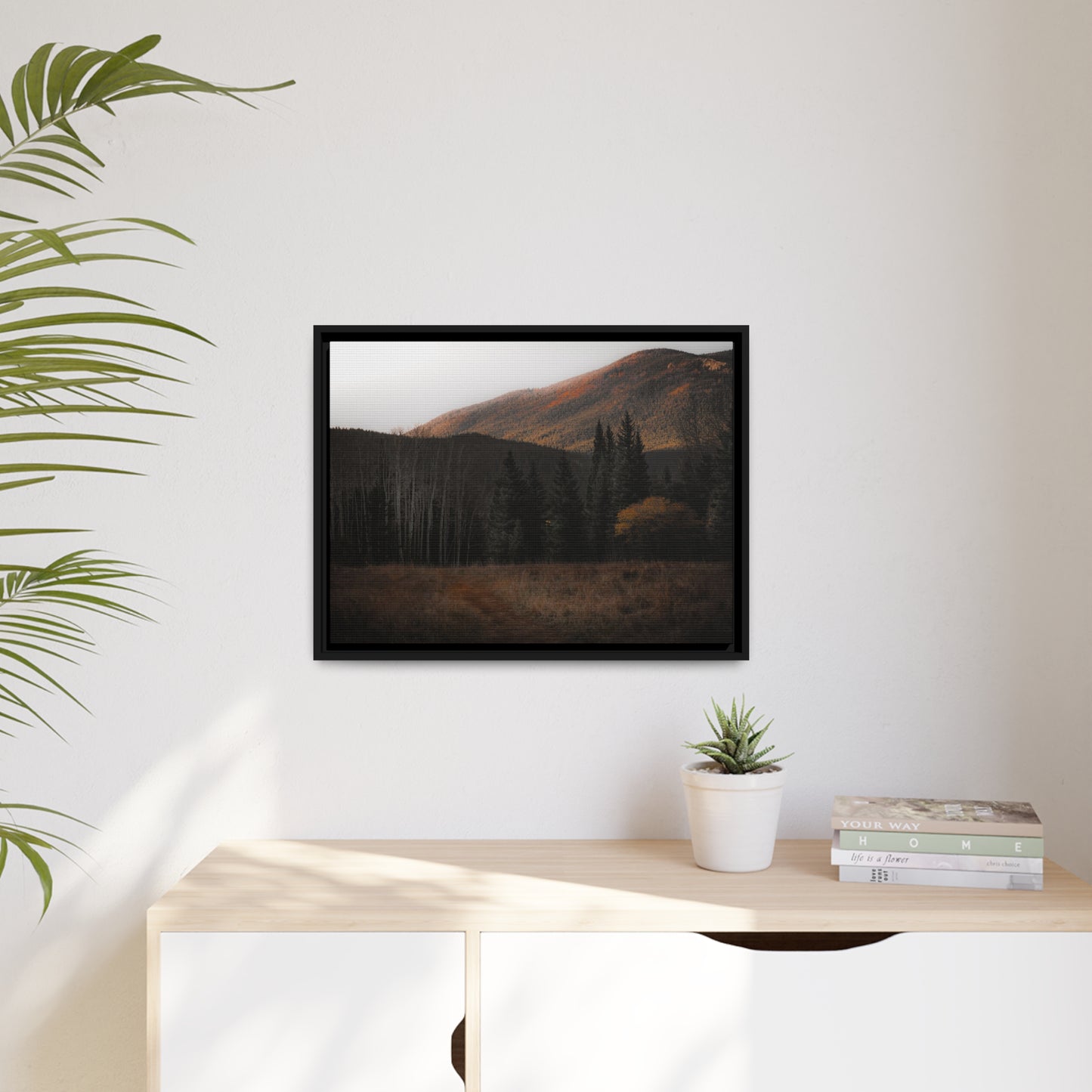 Evening Glow Framed Canvas