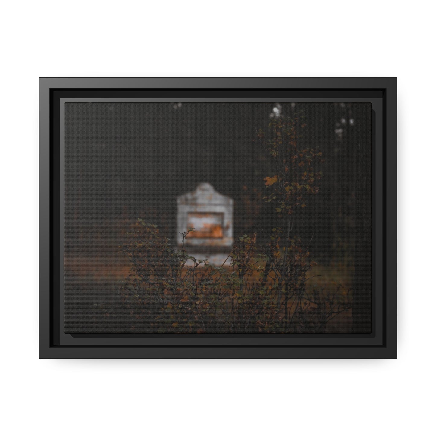 "The Stone Waits" Framed Canvas