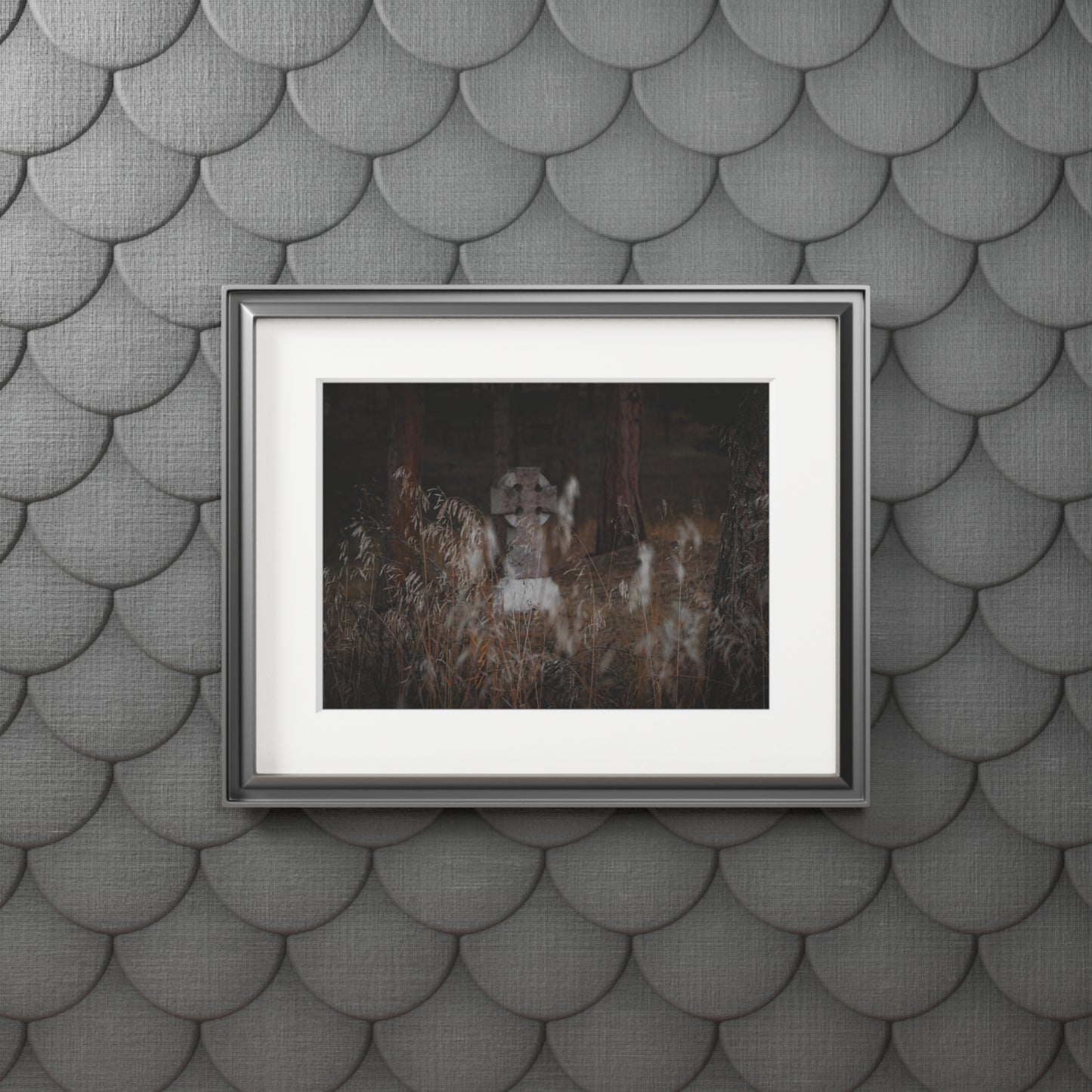 "The Headstone" Fine Art Prints (Passepartout Paper Frame)