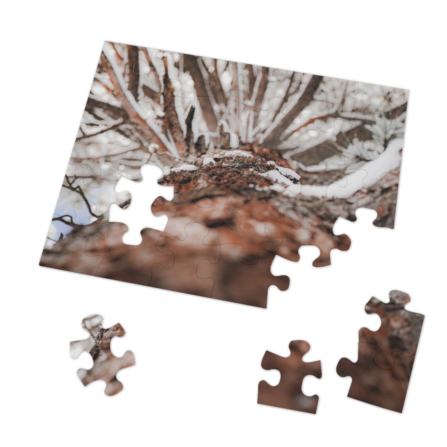 "Snowy Branches" Jigsaw Puzzle (30, 110, 252, 500,1000-Piece)