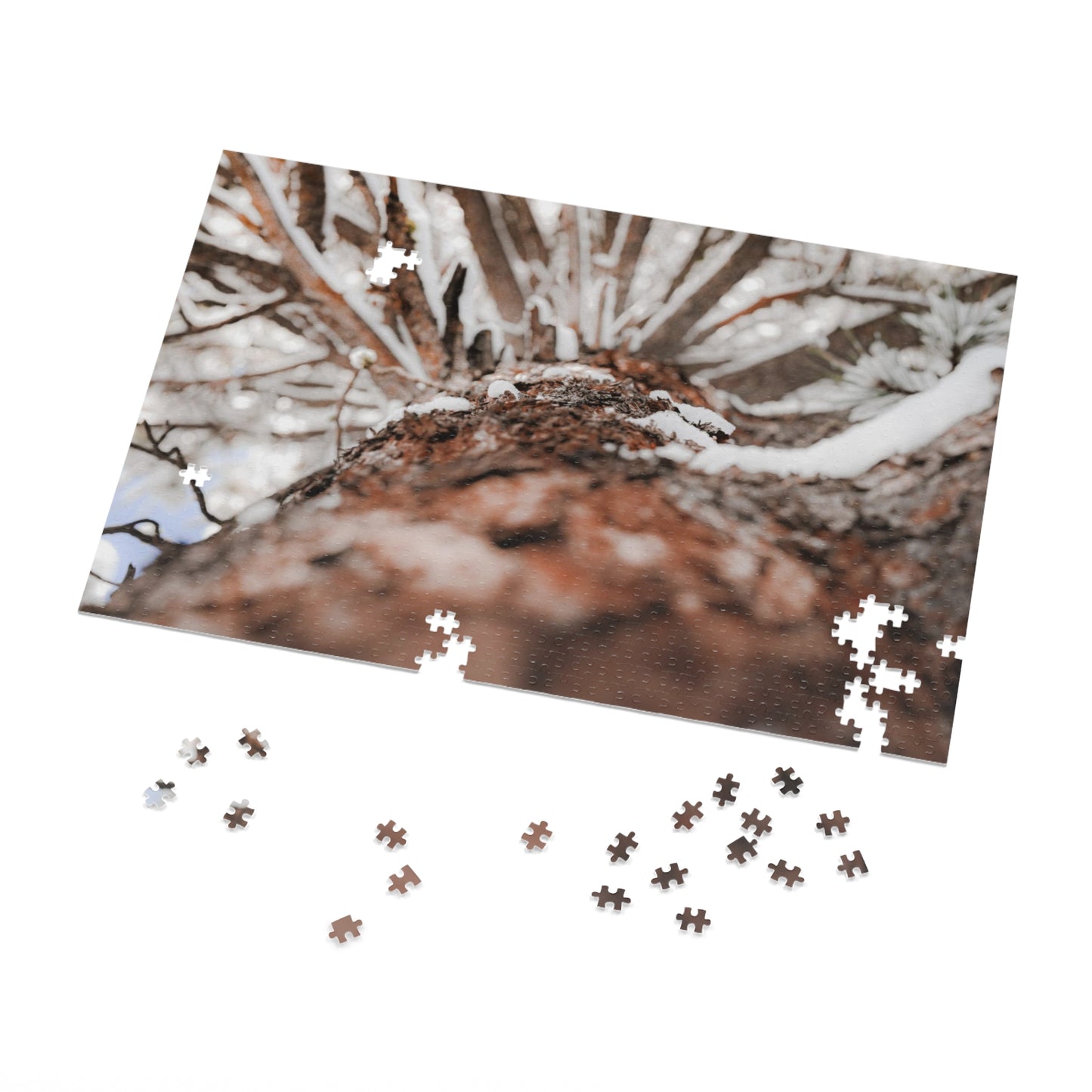 "Snowy Branches" Jigsaw Puzzle (30, 110, 252, 500,1000-Piece)