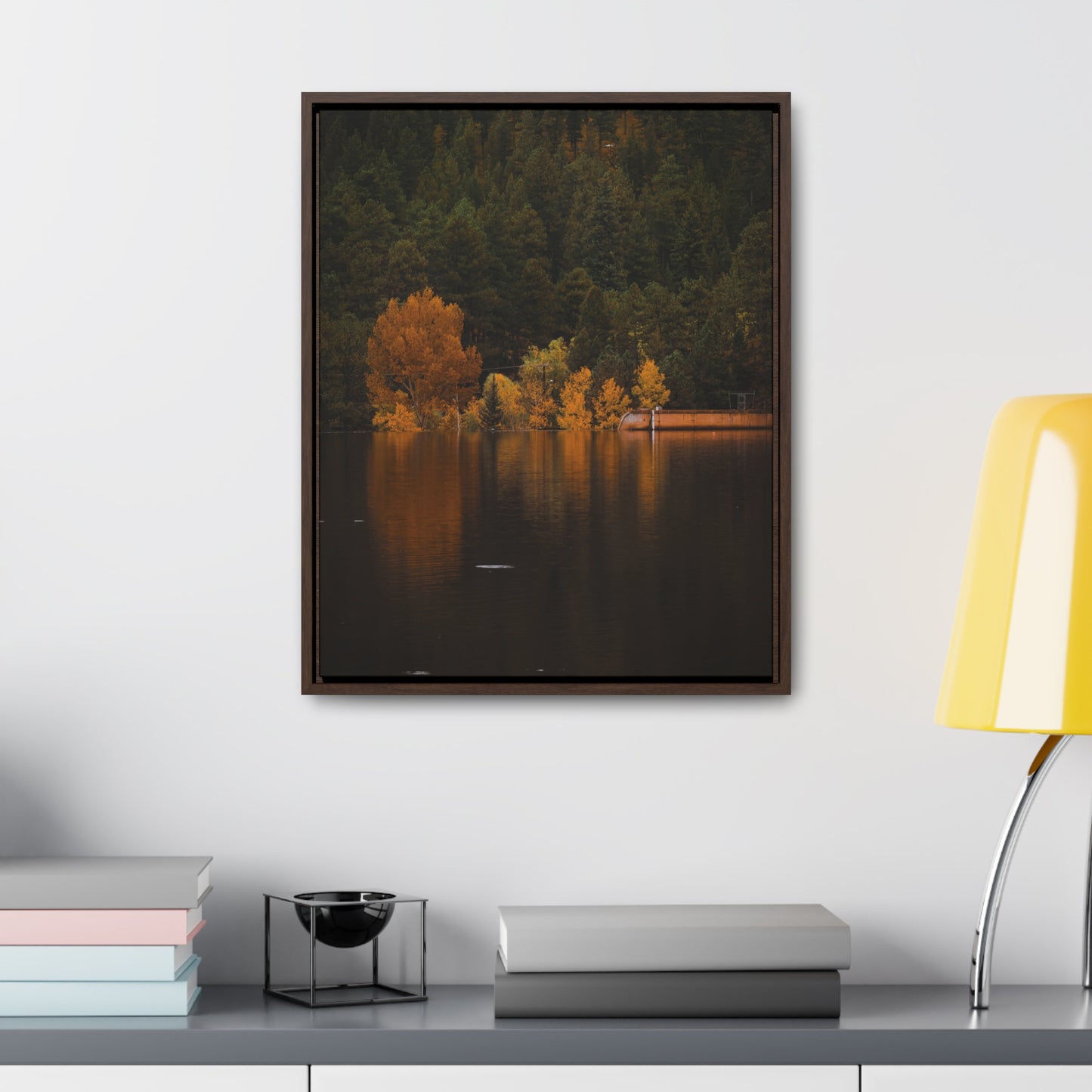 Autumn Reflections Gallery Canvas Wraps, Vertical Frame