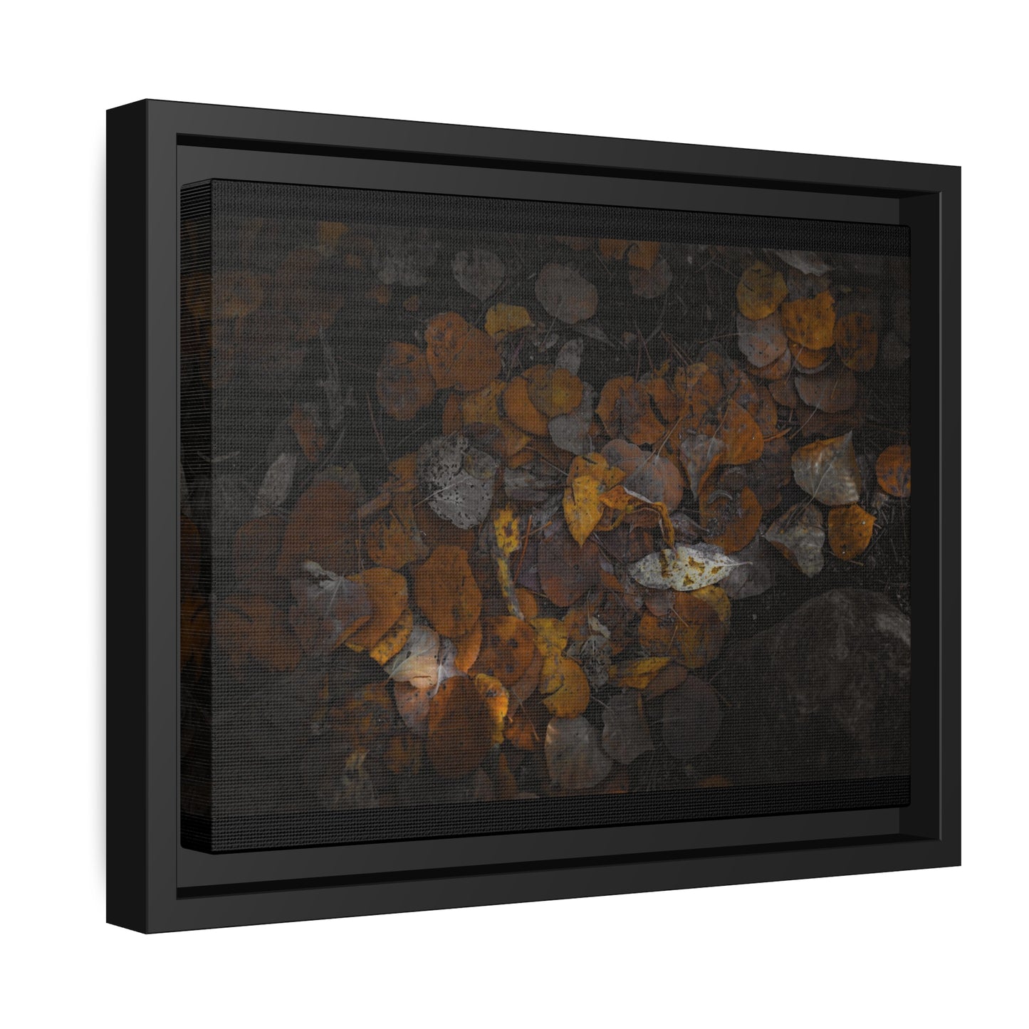 Earthy Forest Floor Wrapped Framed Canvas