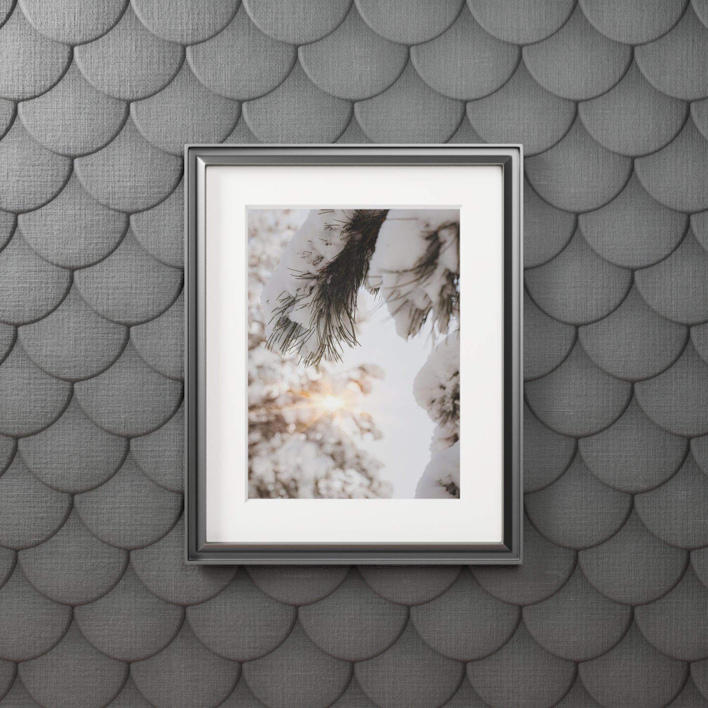 "Sun & the Snow" Fine Art Prints (Passepartout Paper Frame)