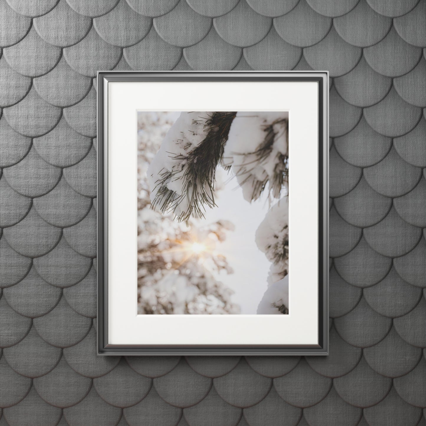 "Sun & the Snow" Fine Art Prints (Passepartout Paper Frame)