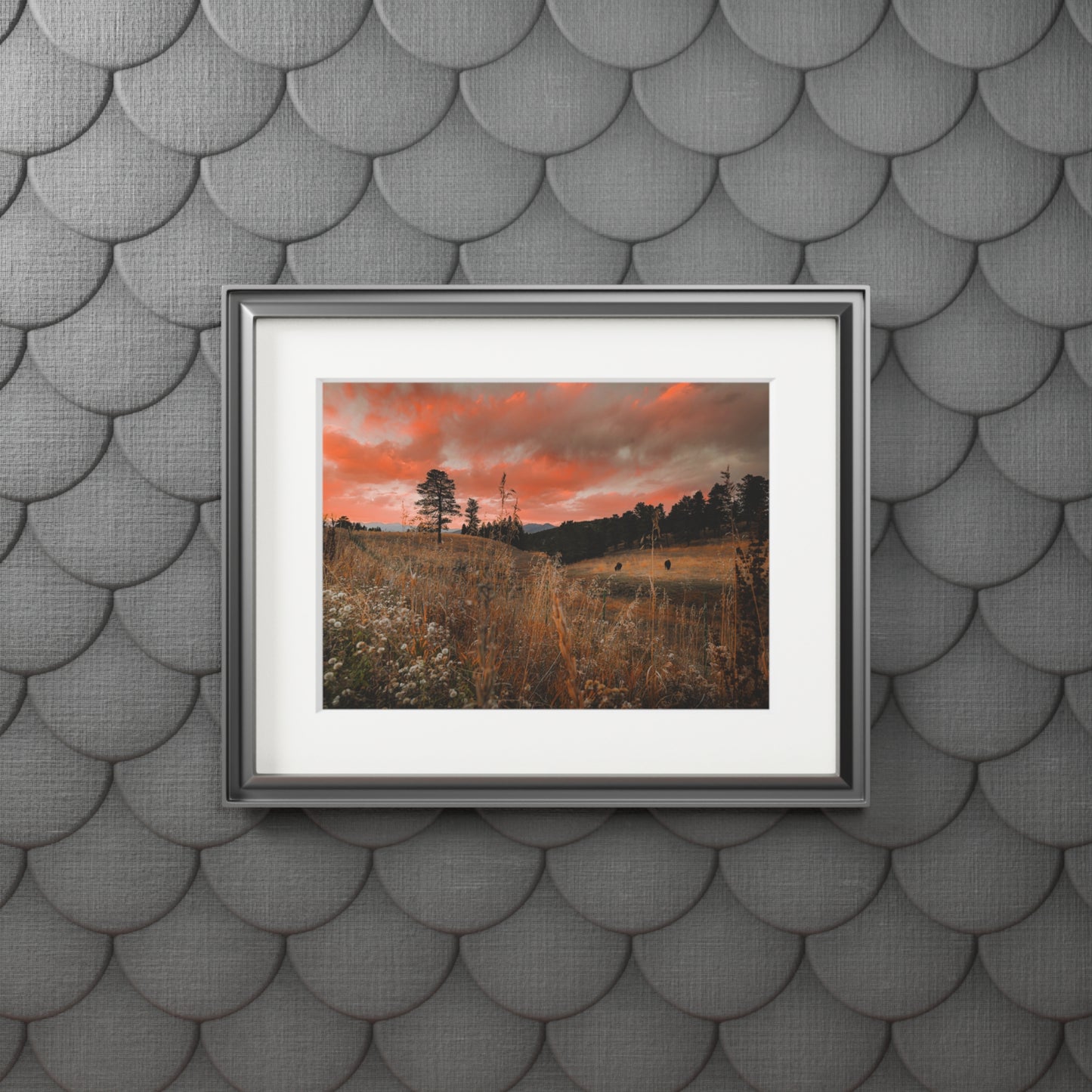 "Sunset" Fine Art Prints (Passepartout Paper Frame)