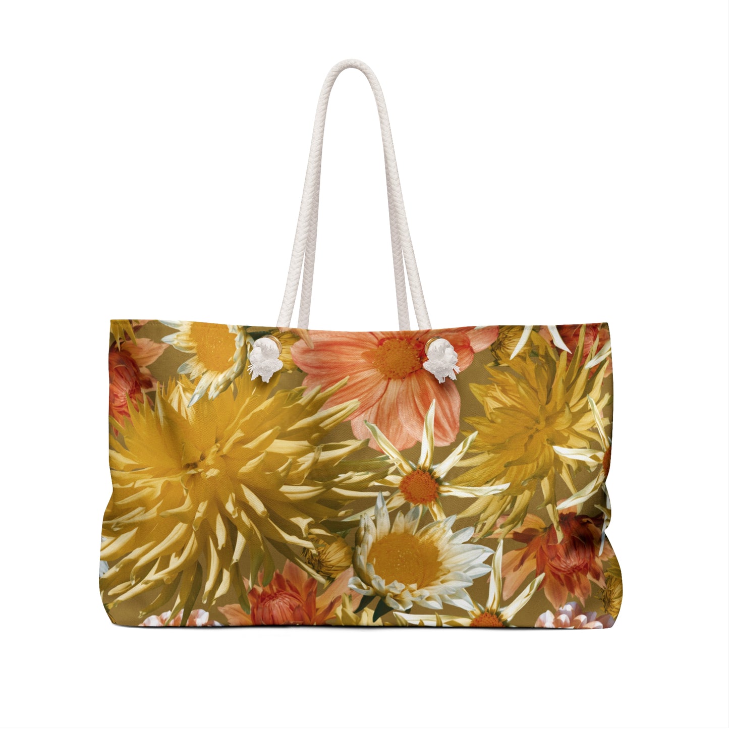 "Golden Blooms" Oversized Weekender Bag