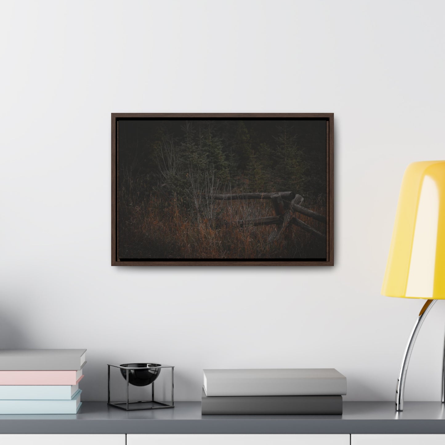 Countryside Forest Framed Gallery Canvas