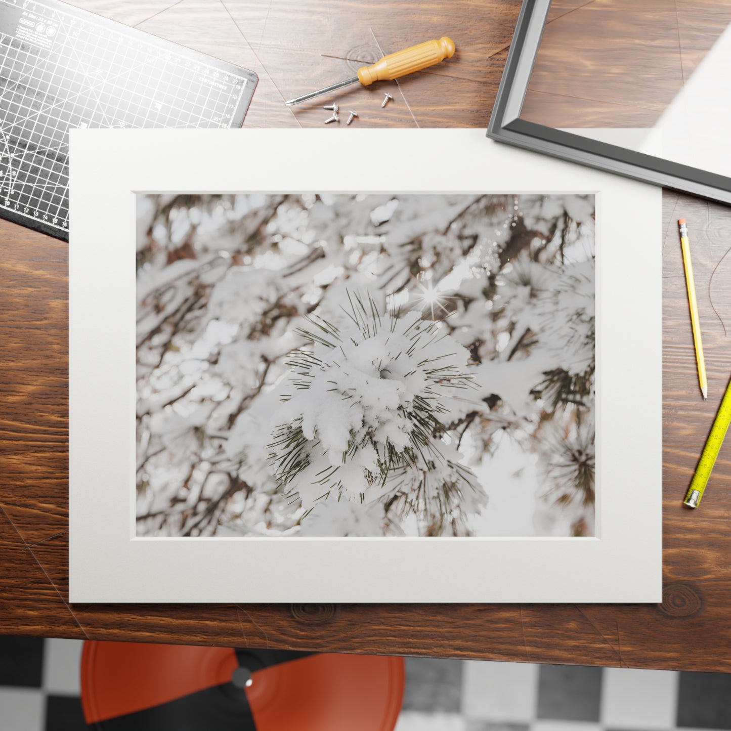 "Winter is Here" Fine Art Prints (Passepartout Paper Frame)