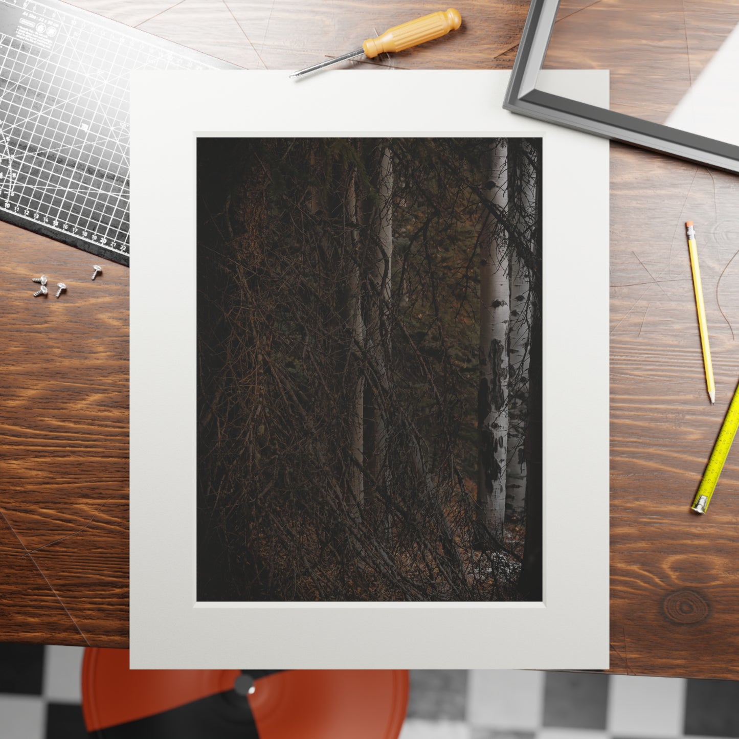 "The Dark Forest" Fine Art Prints (Passepartout Paper Frame)