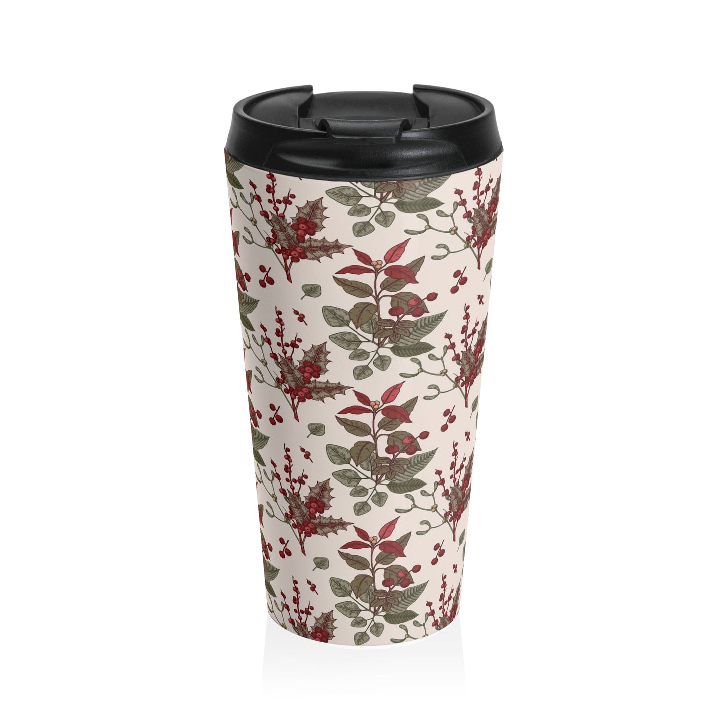 "Holly" Stainless Steel Travel Mug