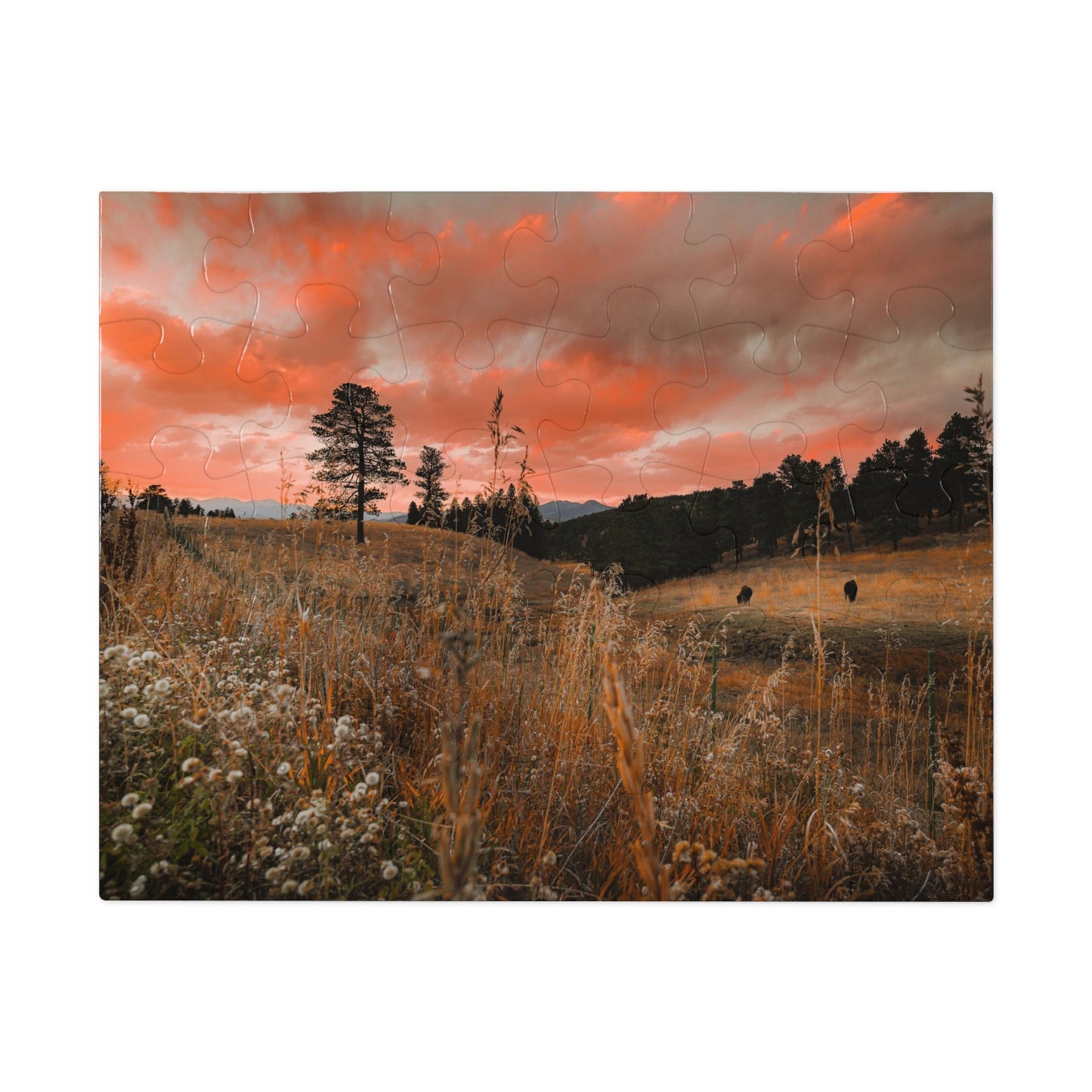 "Mountain Sunset" Jigsaw Puzzle (30, 110, 252, 500,1000-Piece)