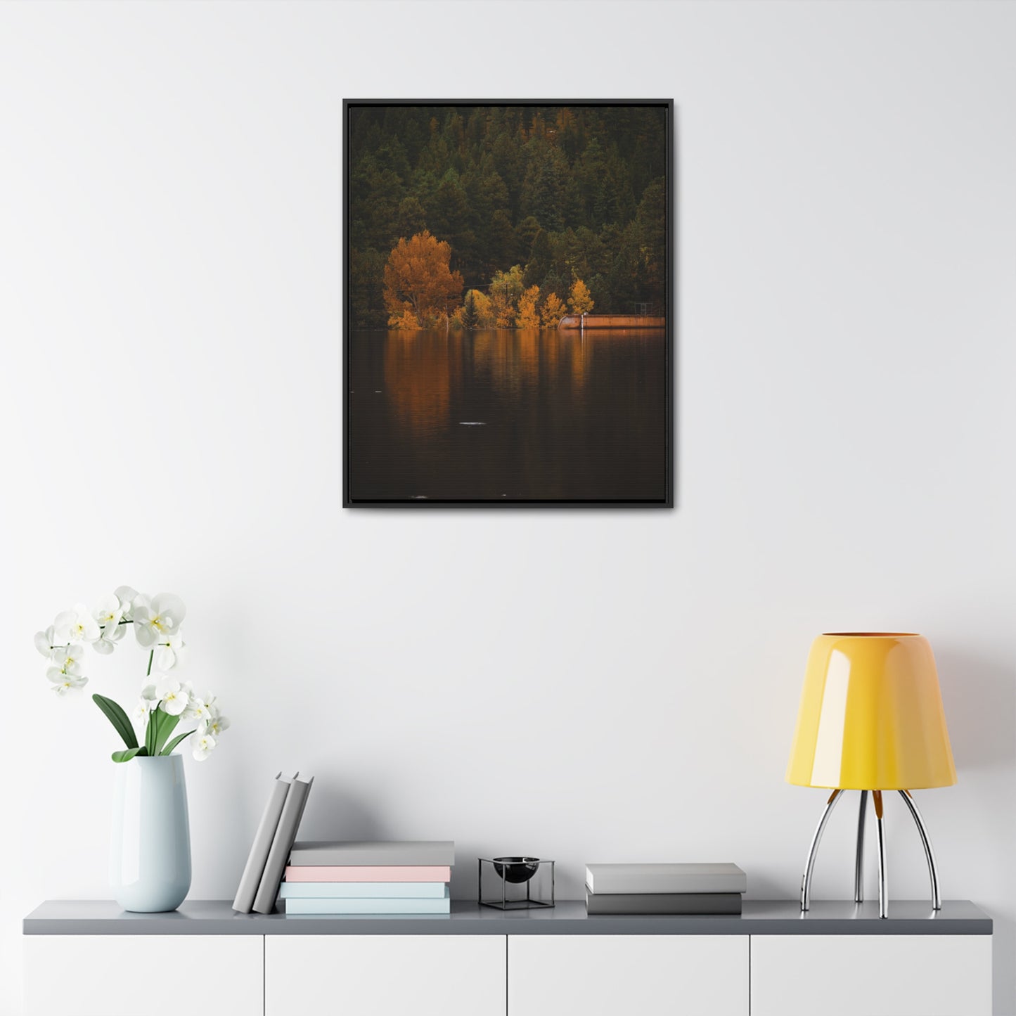 Autumn Reflections Gallery Canvas Wraps, Vertical Frame