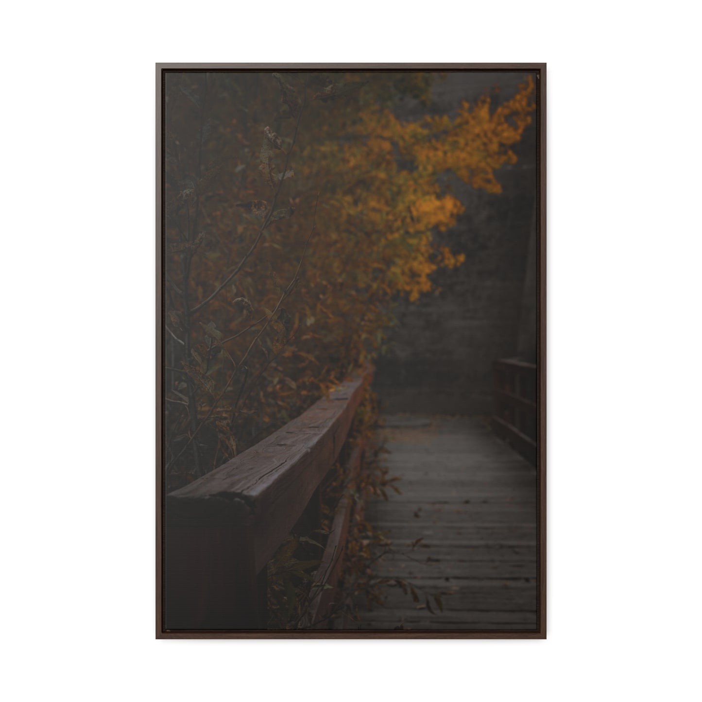 An Autumn Bridge Gallery Canvas Wraps, Vertical Frame